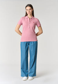 Polo shirt da donna in cotone stretch micropiquet