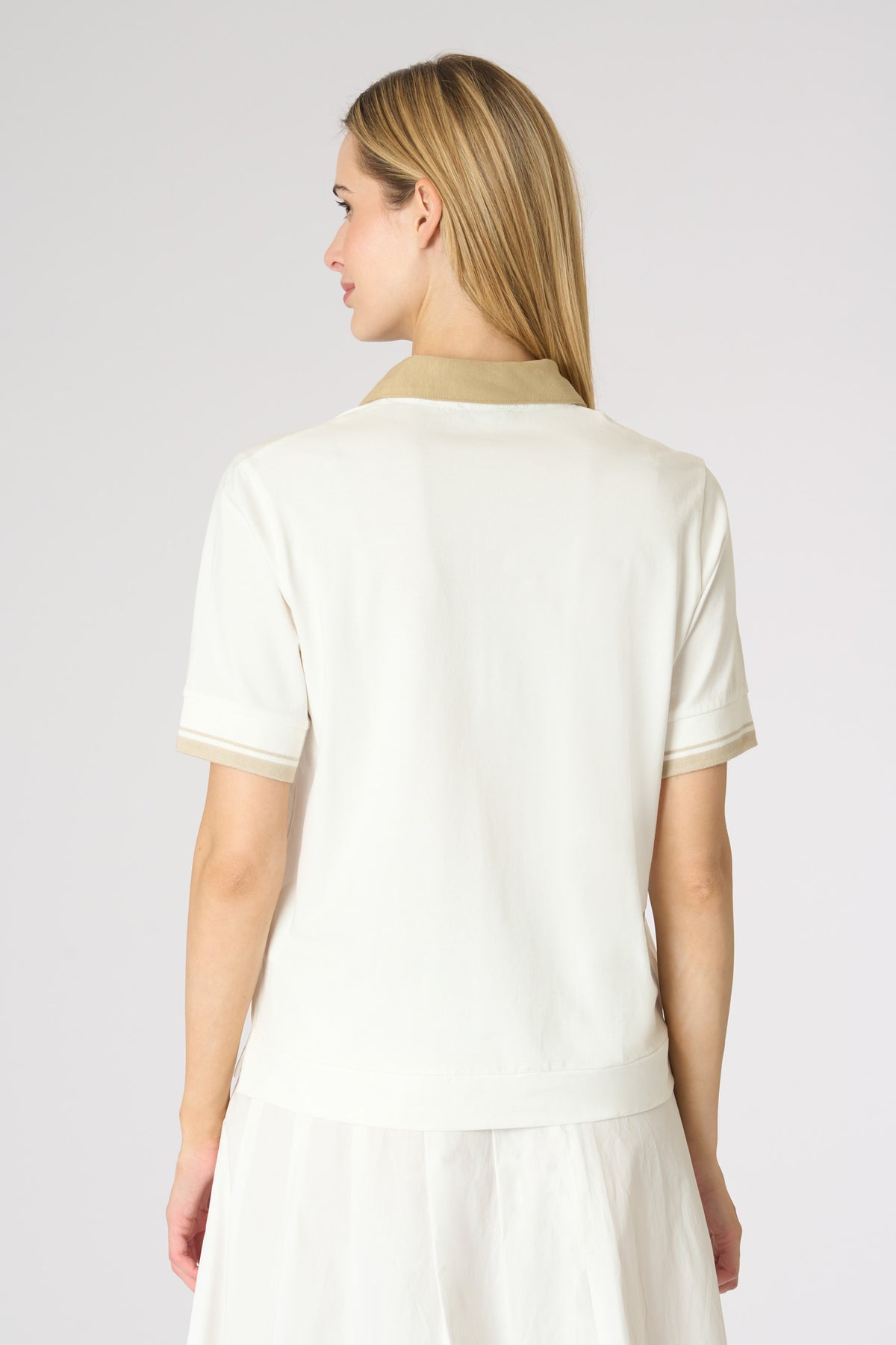 Polo da donna con dettagli a contrasto