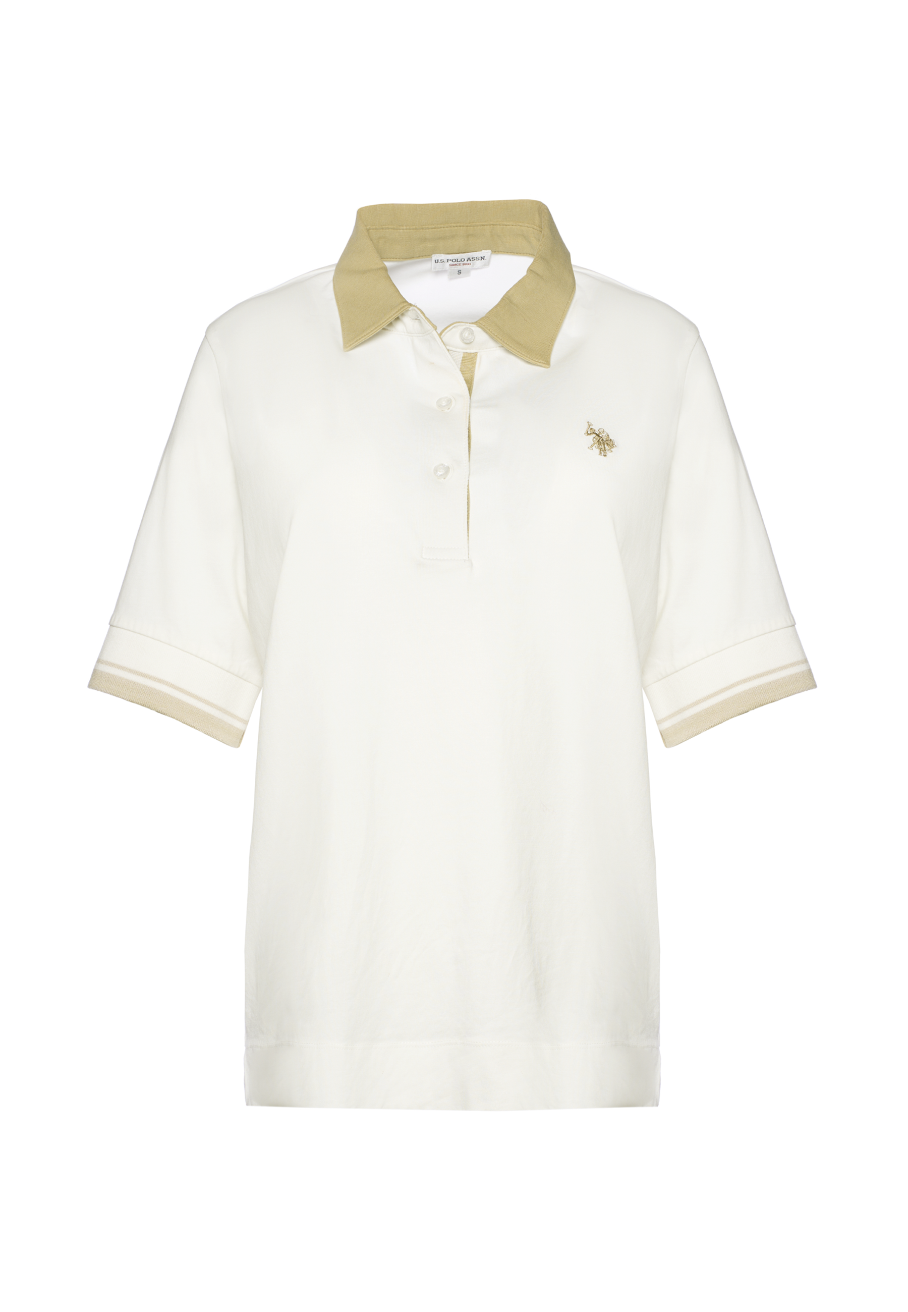 Polo shirt da donna con dettagli a contrasto