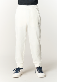 Pantalone lungo di felpa da bambino con fondo a polsino