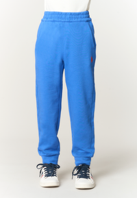Pantalone lungo di felpa da bambino con fondo a polsino