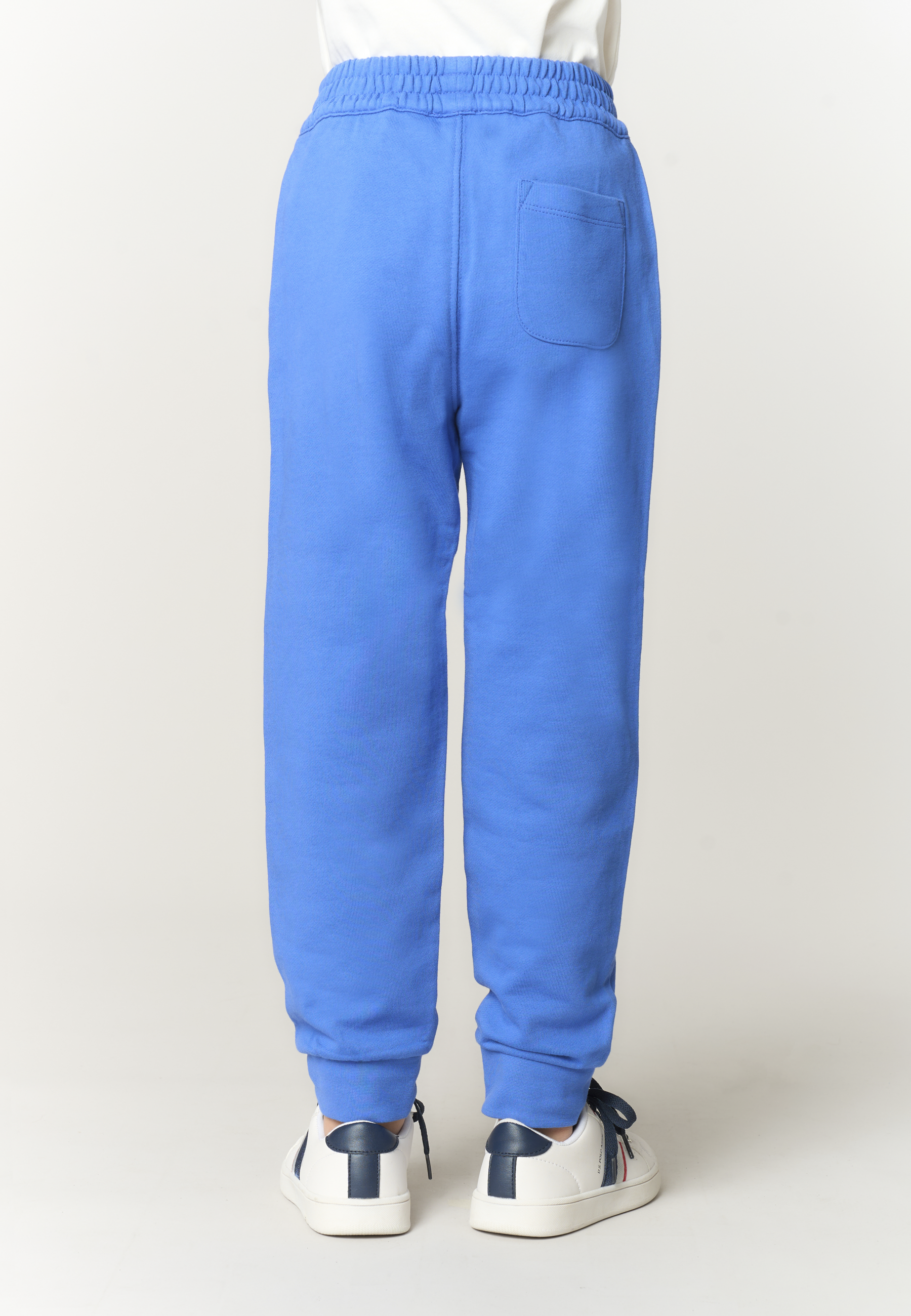 Pantalone lungo di felpa da bambino con fondo a polsino
