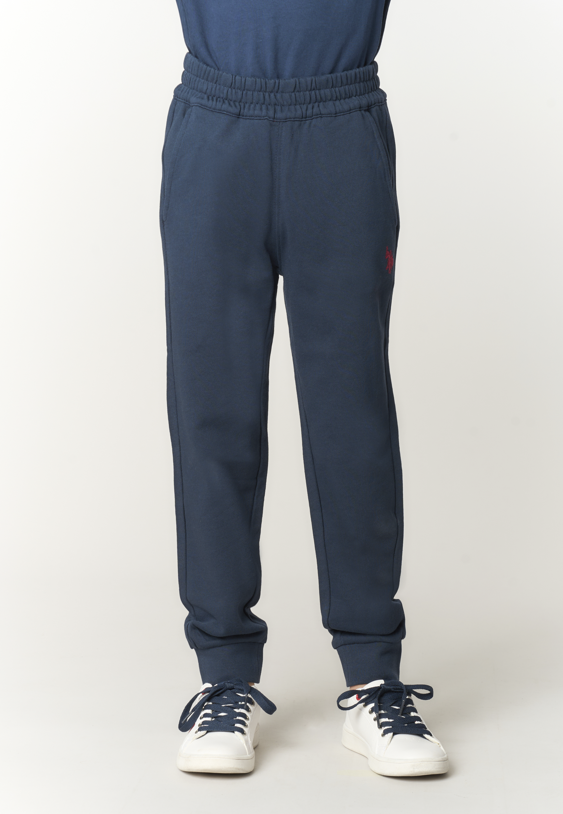Pantalone lungo di felpa da bambino con fondo a polsino