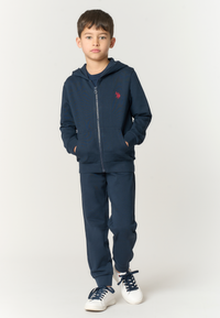 Pantalone lungo di felpa da bambino con fondo a polsino