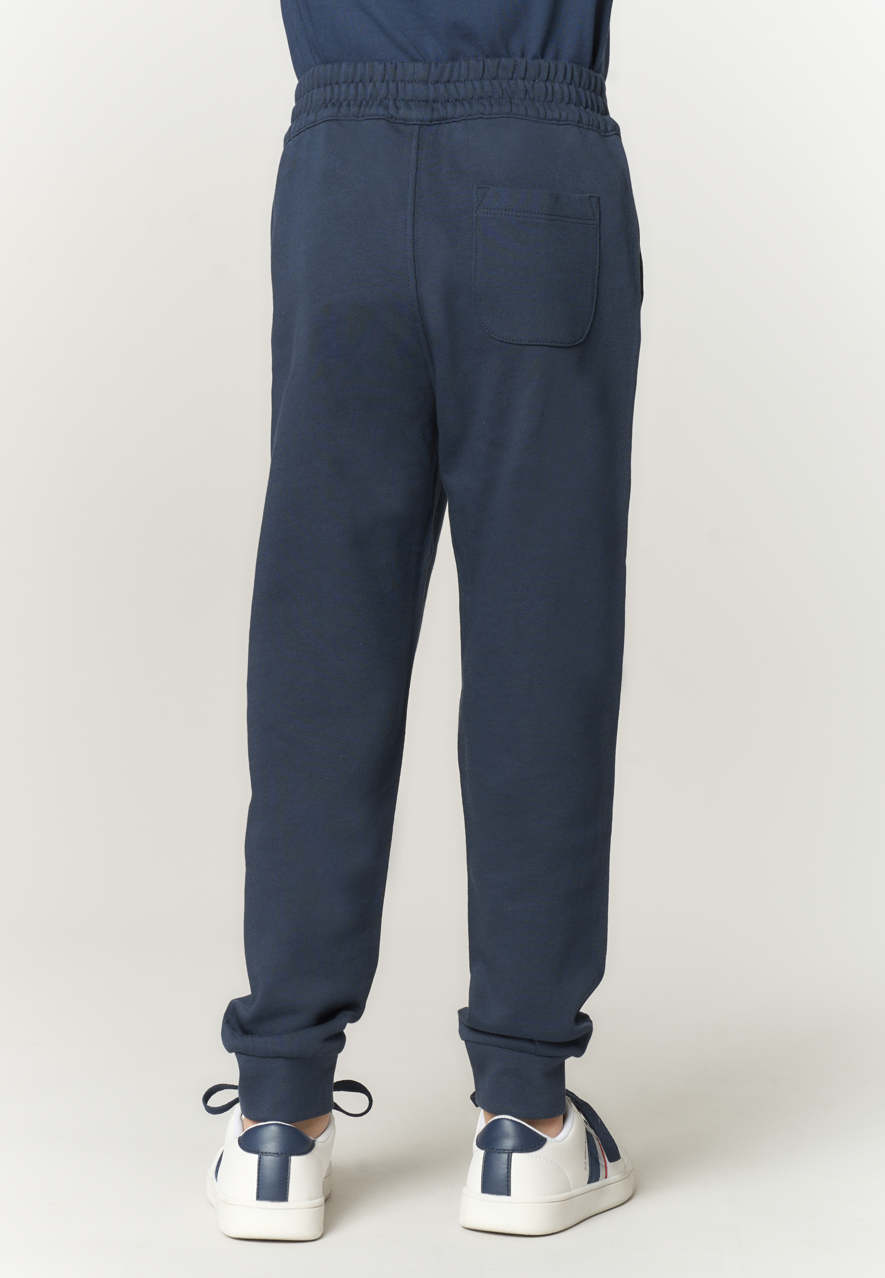Pantalone lungo di felpa da bambino con fondo a polsino