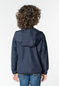 Giacca reversibile da bambino in tessuto ripstop riciclato con cappuccio
