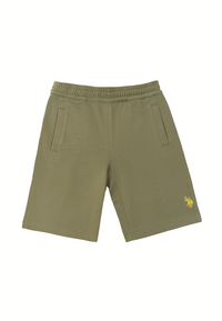 Pantalone corto sportivo da bambino con vita elasticizzata e tasche laterali