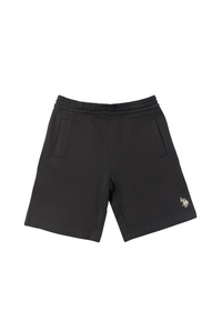 Pantalone corto sportivo da bambino con vita elasticizzata e tasche laterali
