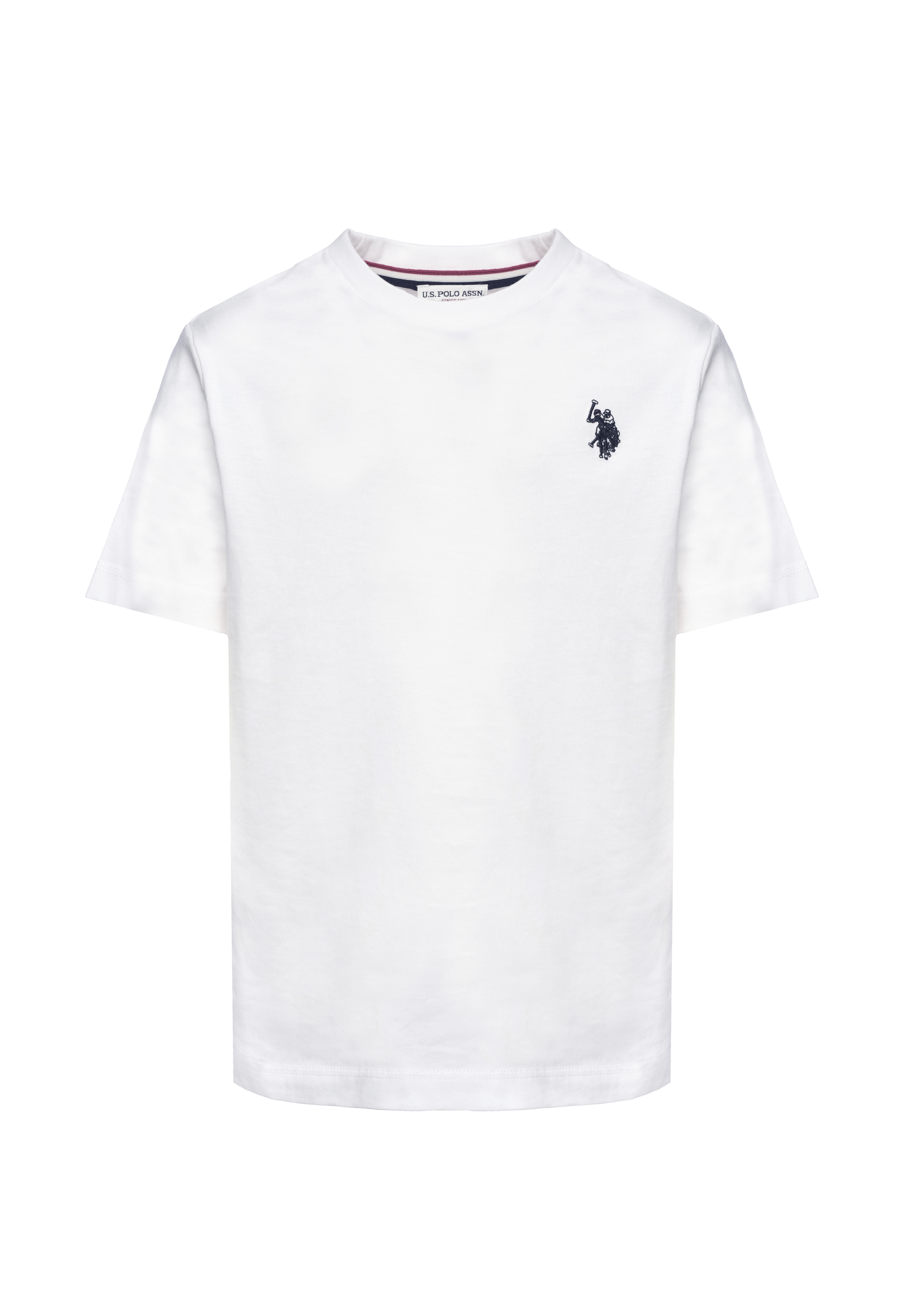 T-shirt in cotone da bambino con logo ricamato