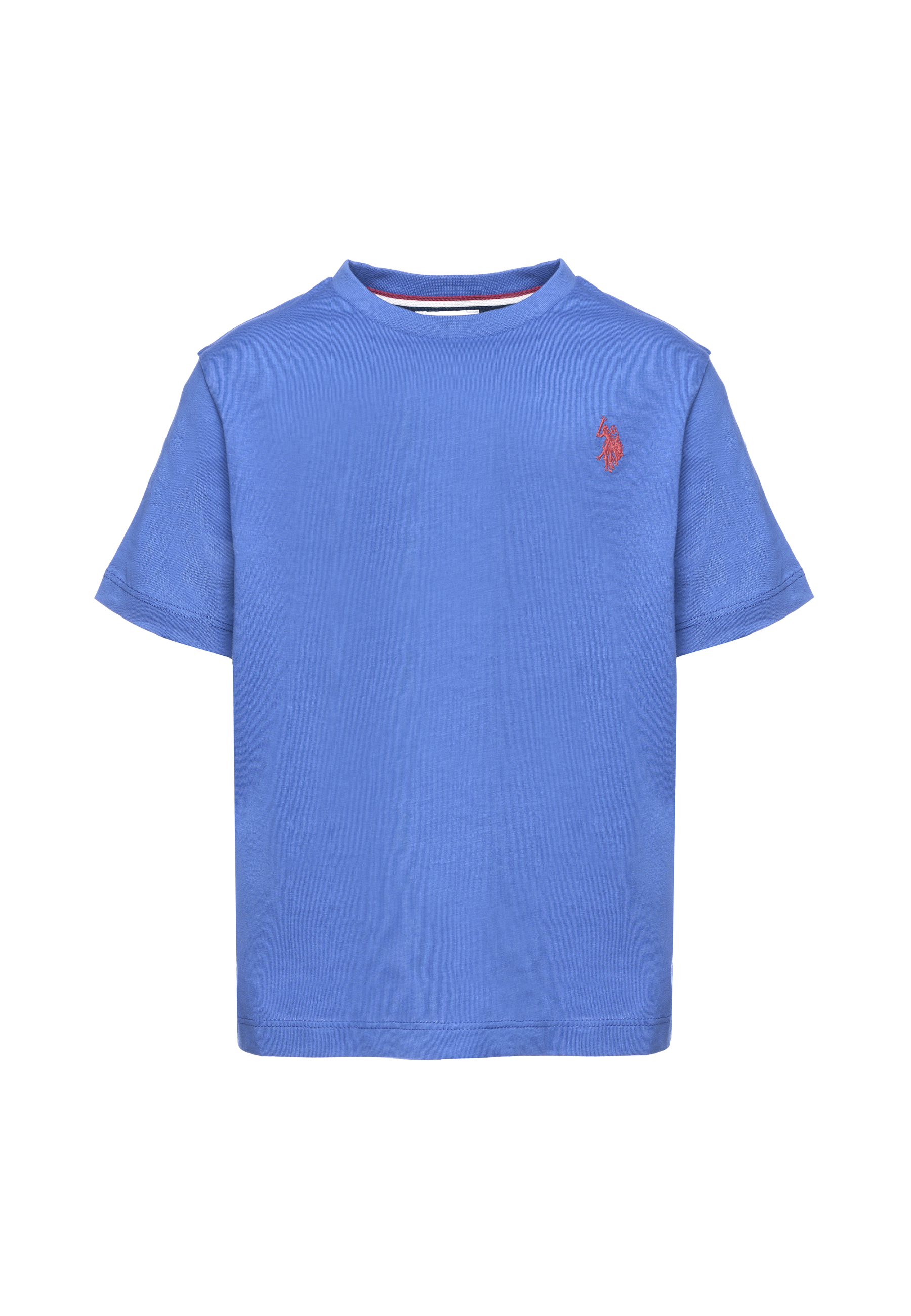 T-shirt in cotone da bambino con logo ricamato