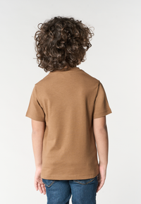 T-shirt in cotone da bambino con logo ricamato