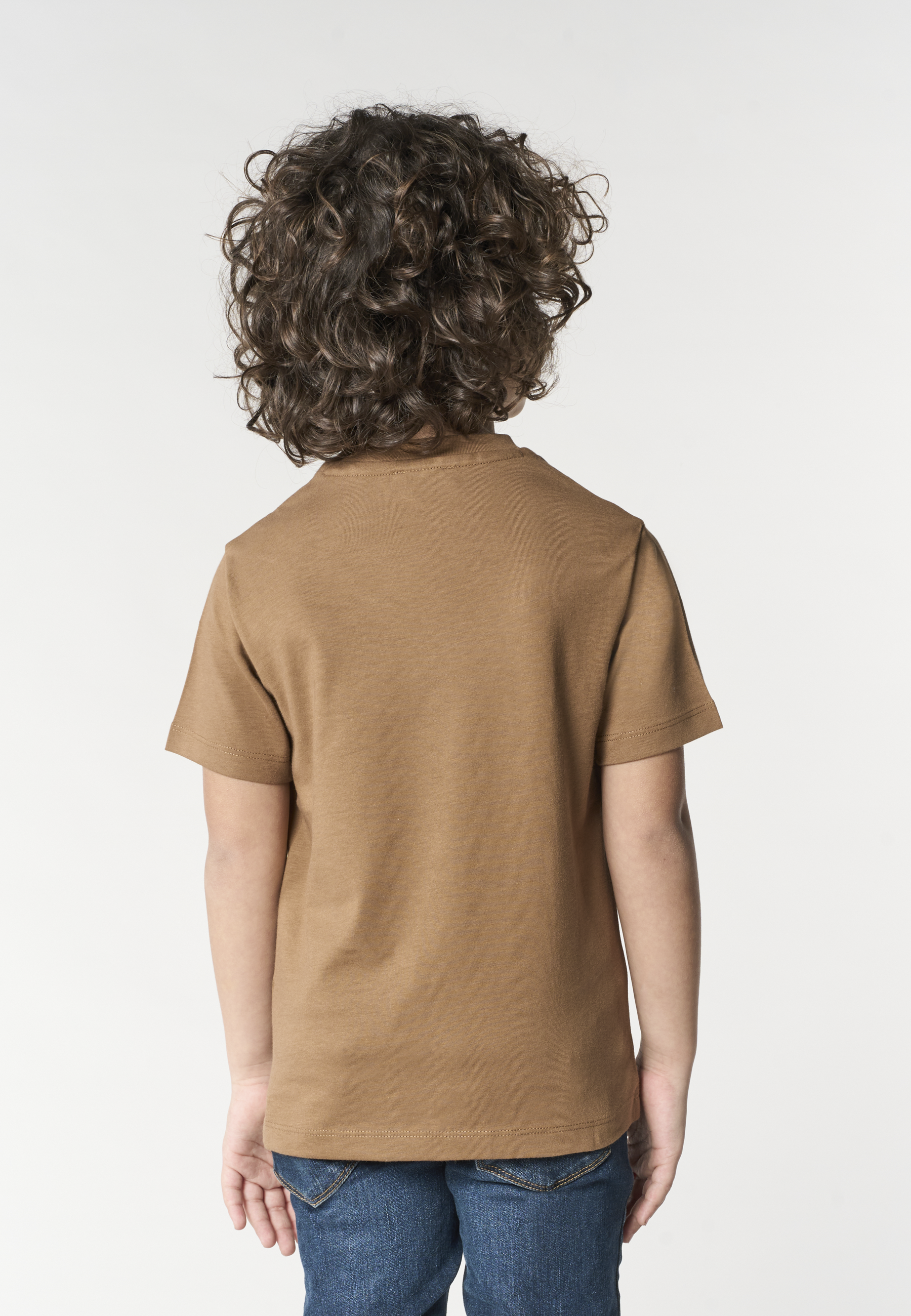 T-shirt in cotone da bambino con logo ricamato