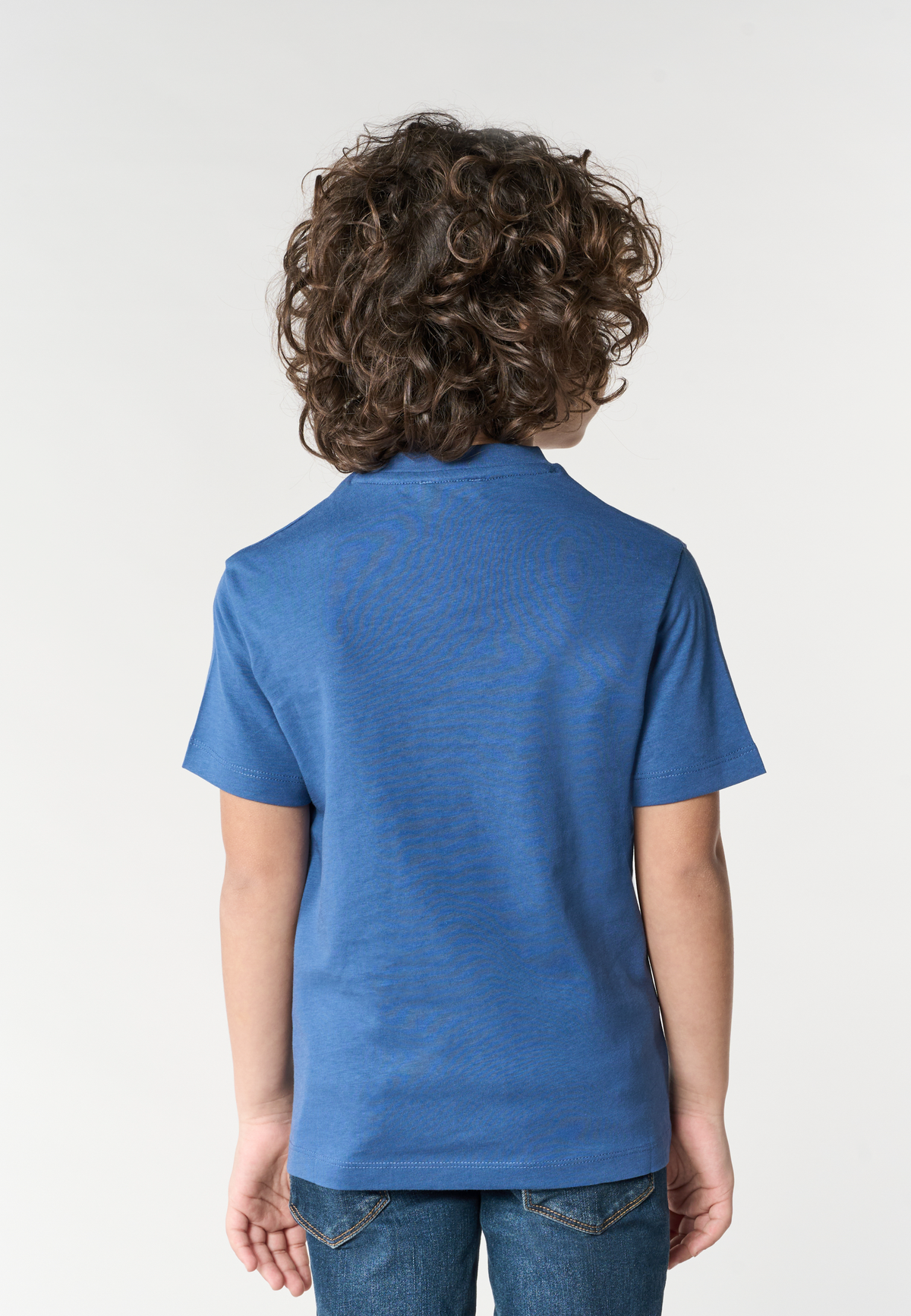T-shirt in cotone da bambino con logo ricamato