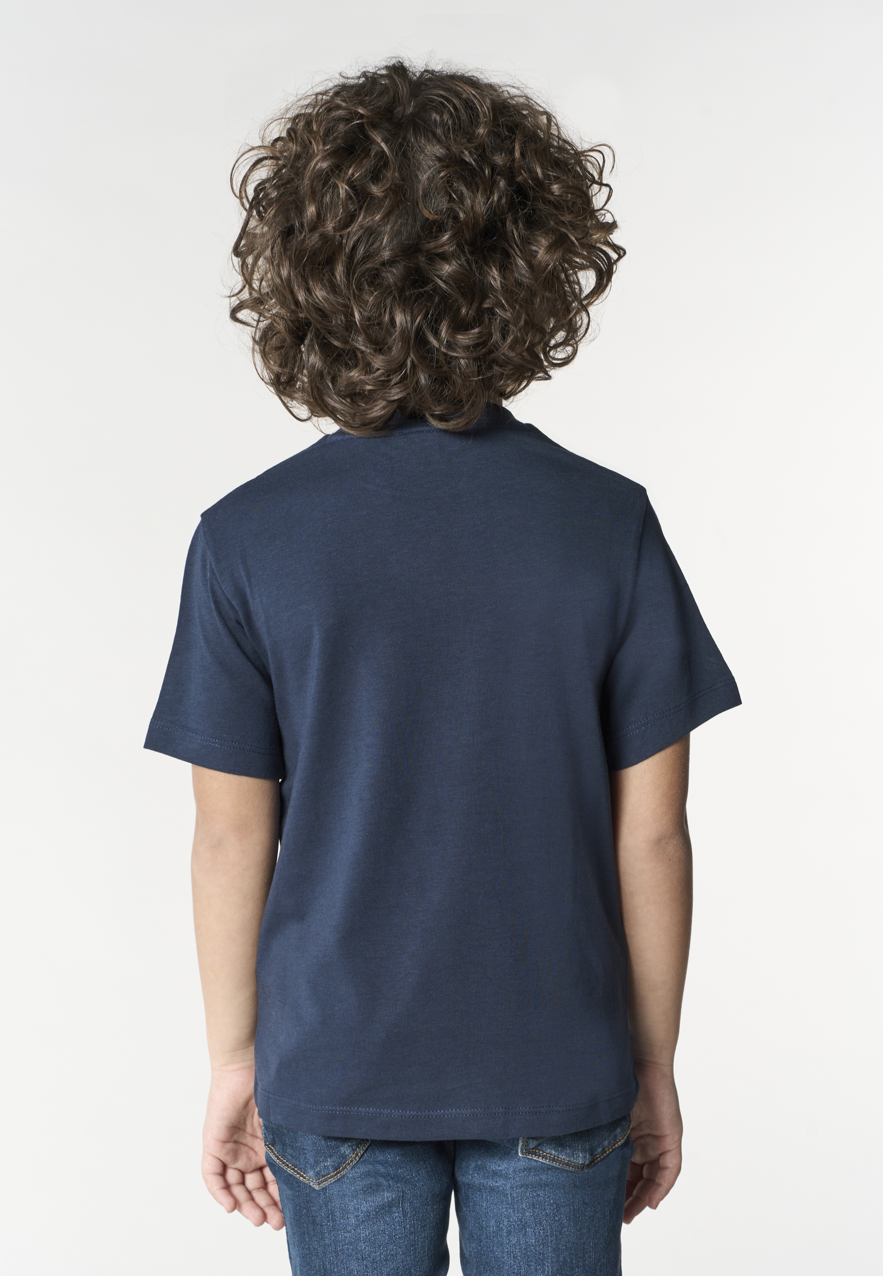 T-shirt in cotone da bambino con logo Double Horsemen