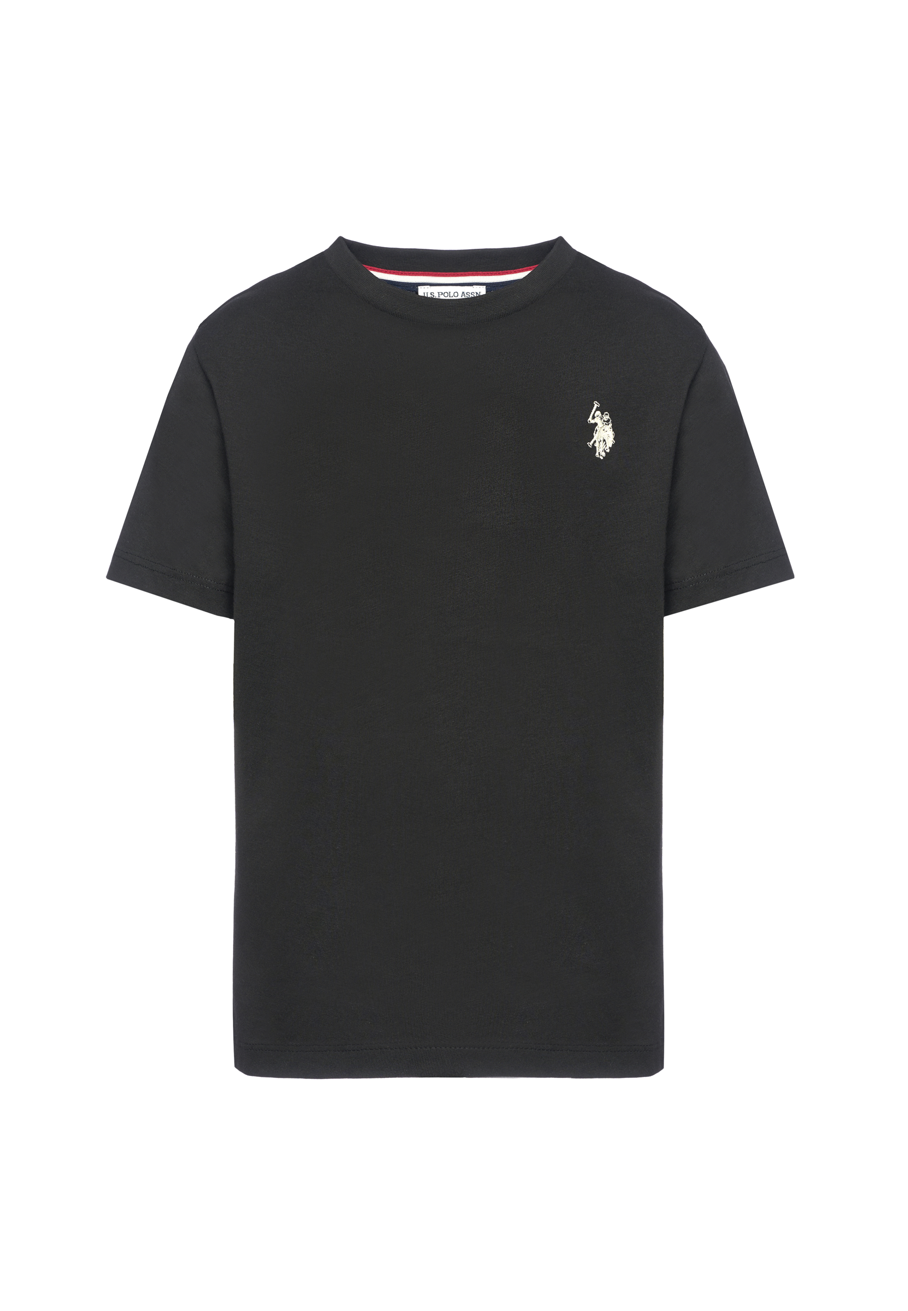 T-shirt in cotone da bambino con logo ricamato
