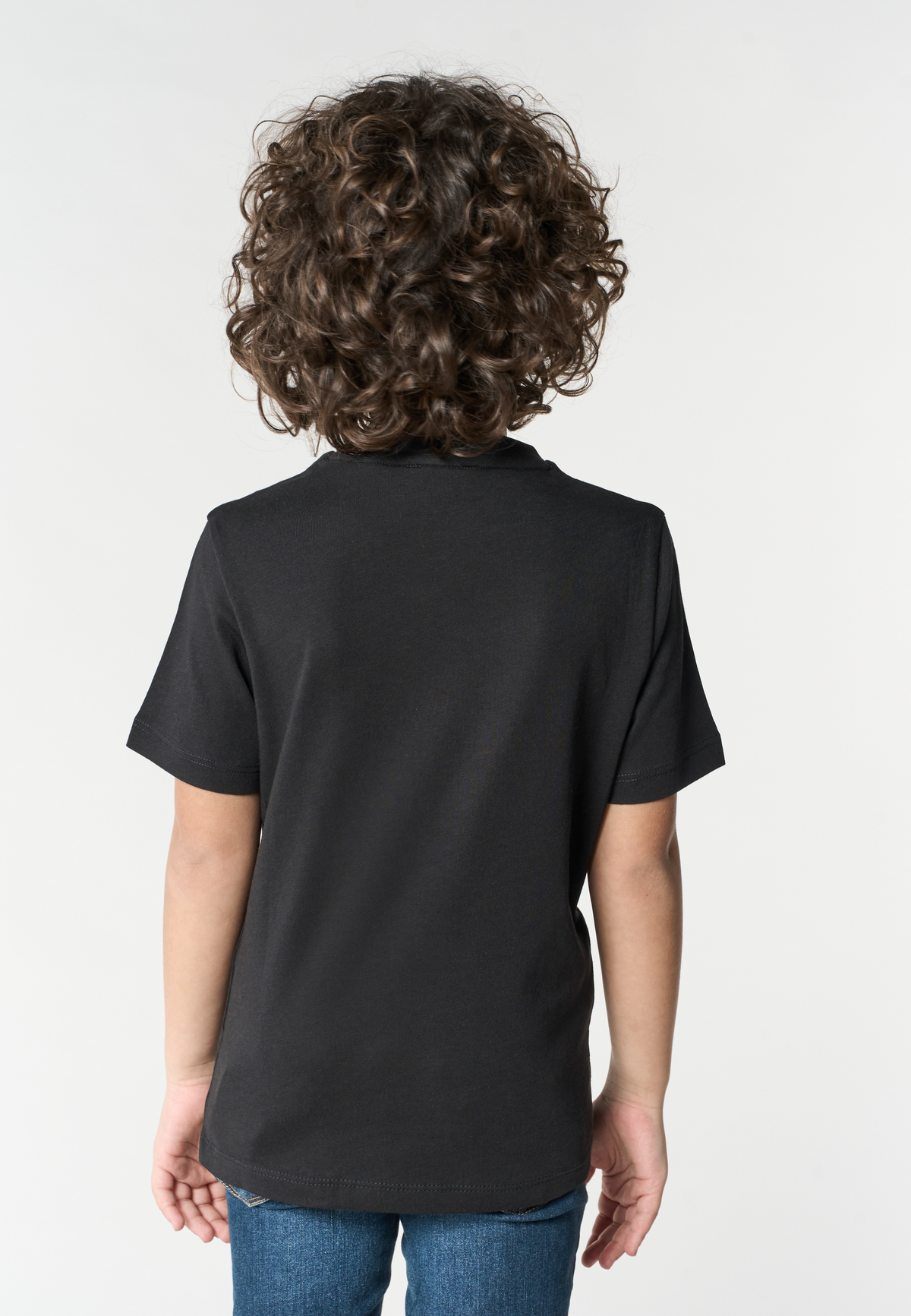 T-shirt in cotone da bambino con logo ricamato