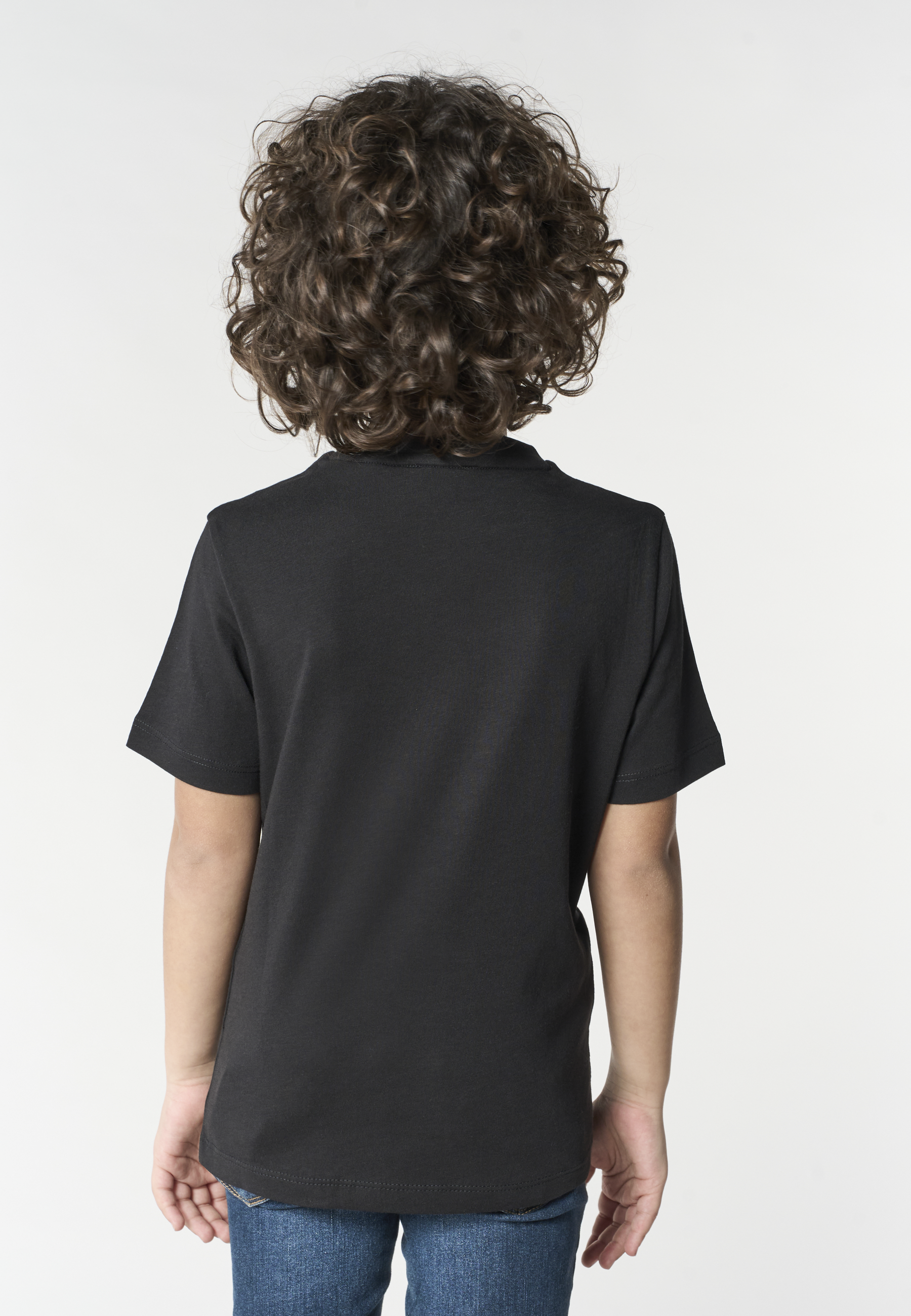 T-shirt in cotone da bambino con logo ricamato