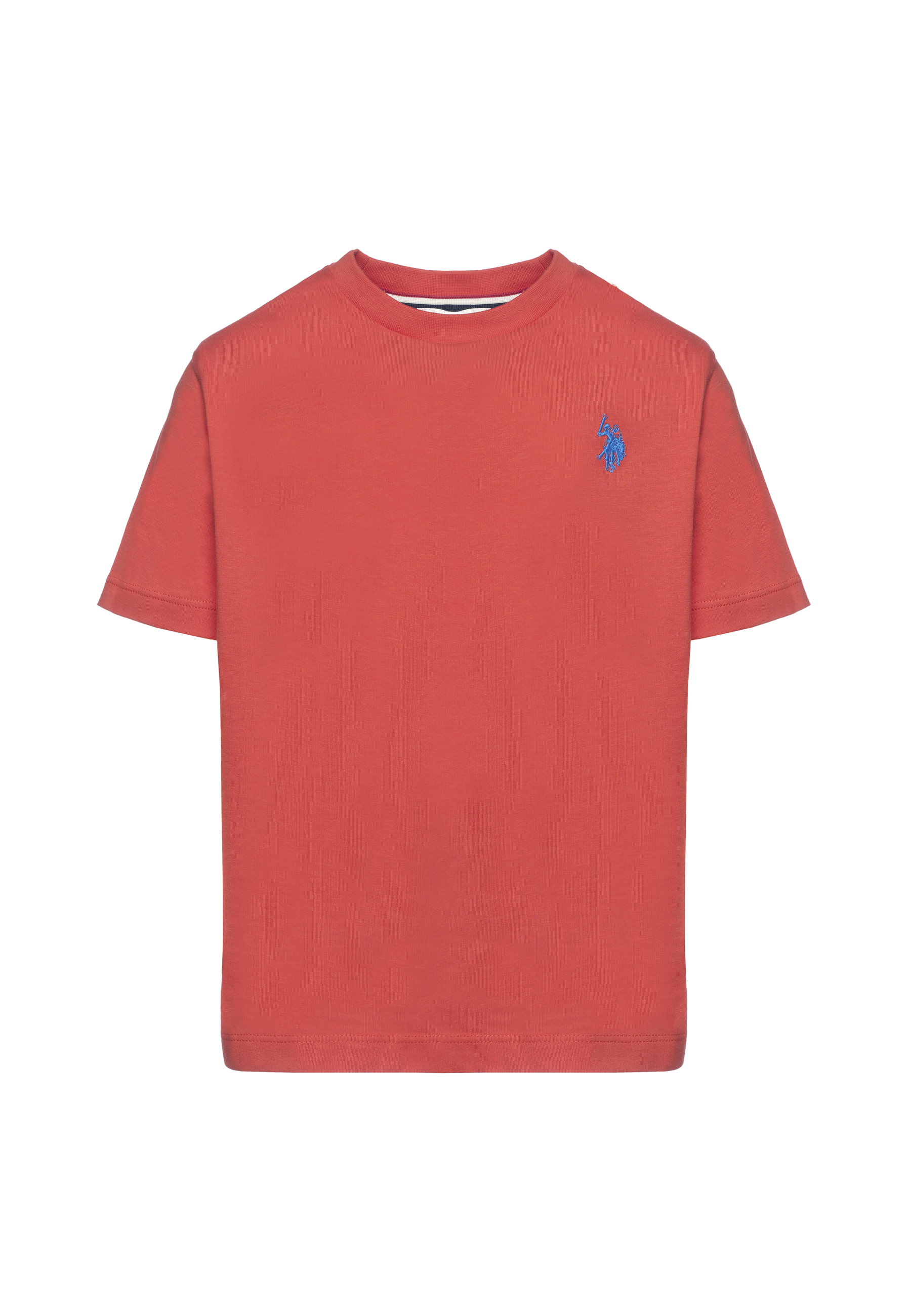 T-shirt in cotone da bambino con logo ricamato