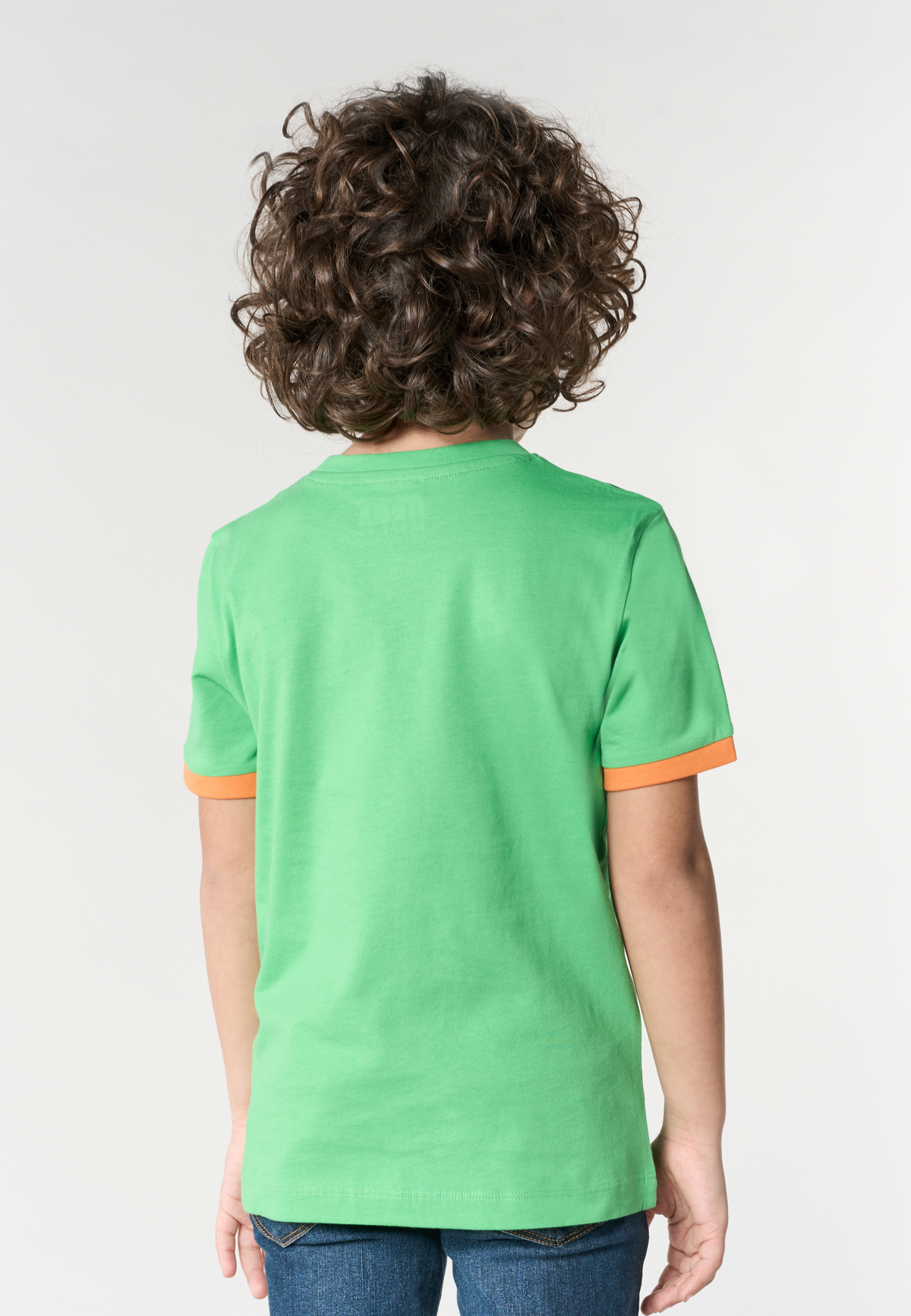 T-shirt da bambino con dettagli sulle maniche e logo ricamato