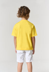 T-shirt a maniche corte da bambino con stampa logo frontale