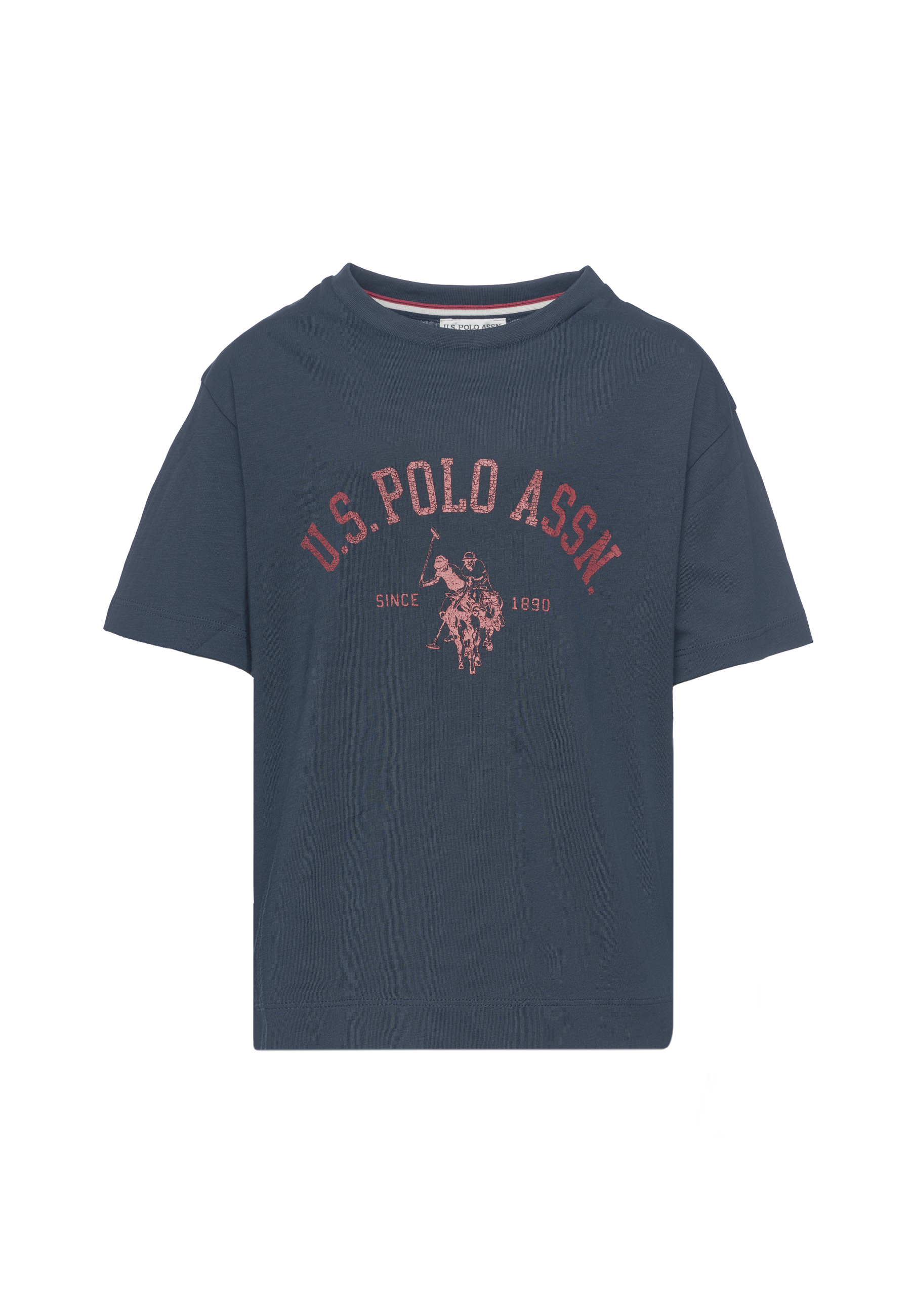 T-shirt a maniche corte da bambino con stampa logo frontale