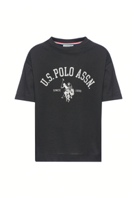 T-shirt a maniche corte da bambino con stampa logo frontale