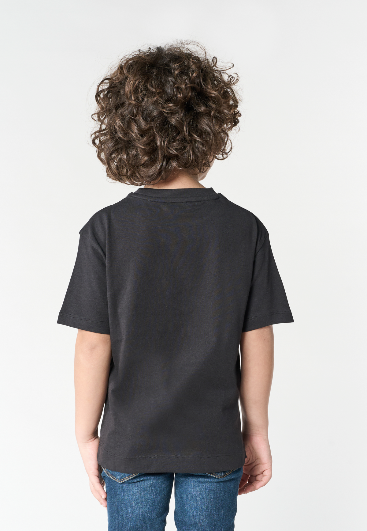 T-shirt a maniche corte da bambino con stampa logo frontale