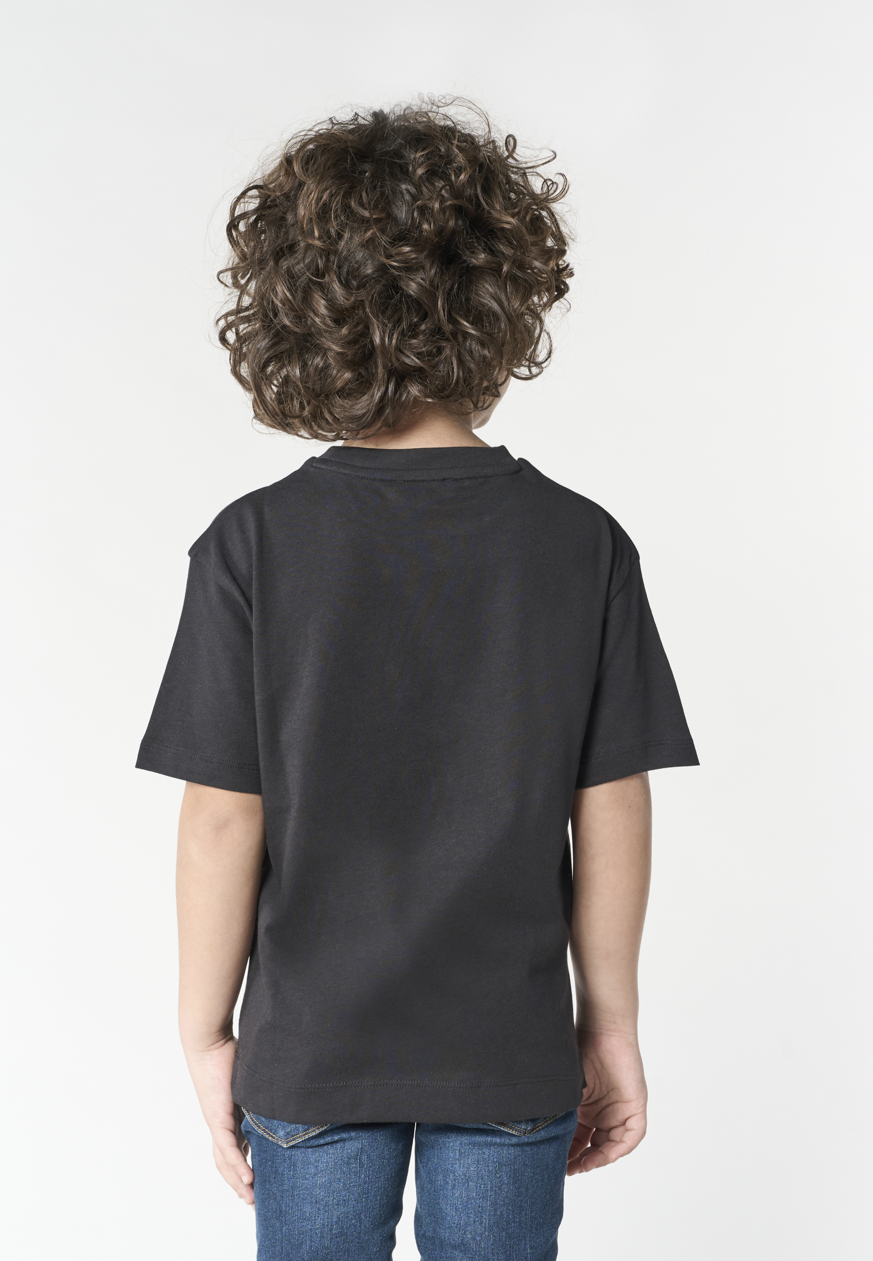 T-shirt a maniche corte da bambino con stampa logo frontale