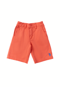 Pantalone corto chino in cotone da bambino con vita elasticizzata