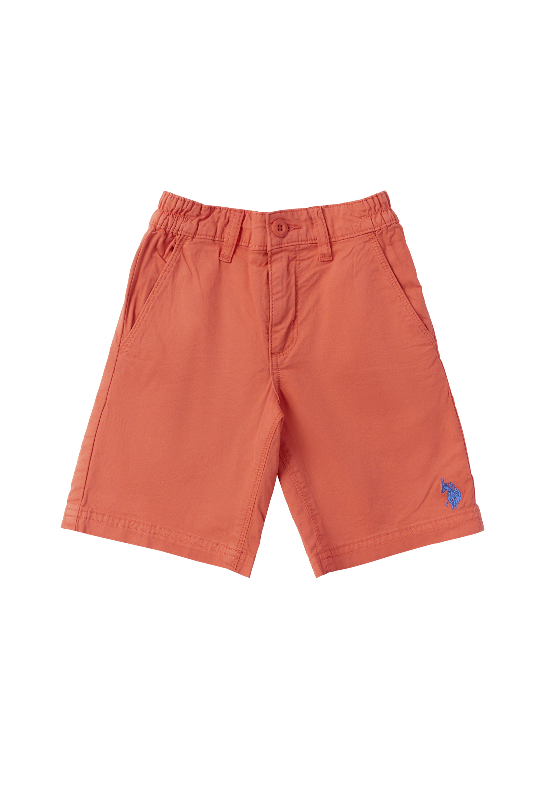 Pantalone corto chino in cotone da bambino con vita elasticizzata