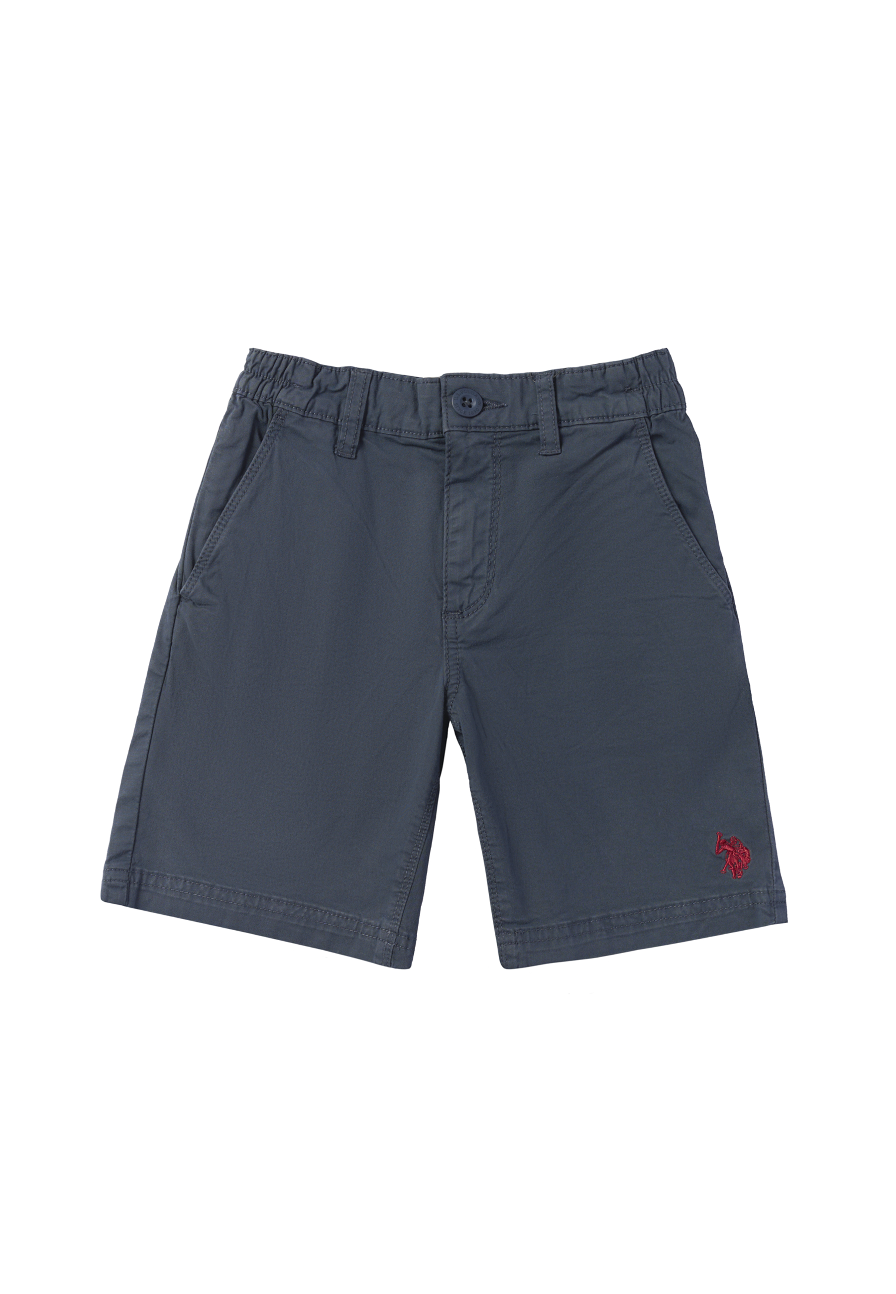 Pantalone corto chino in cotone da bambino con vita elasticizzata