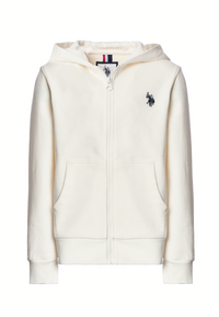 Felpa da bambino con chiusura full zip e cappuccio