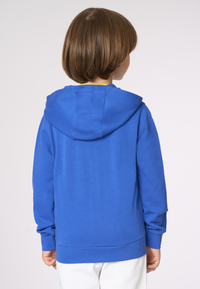 Felpa da bambino con chiusura full zip e cappuccio