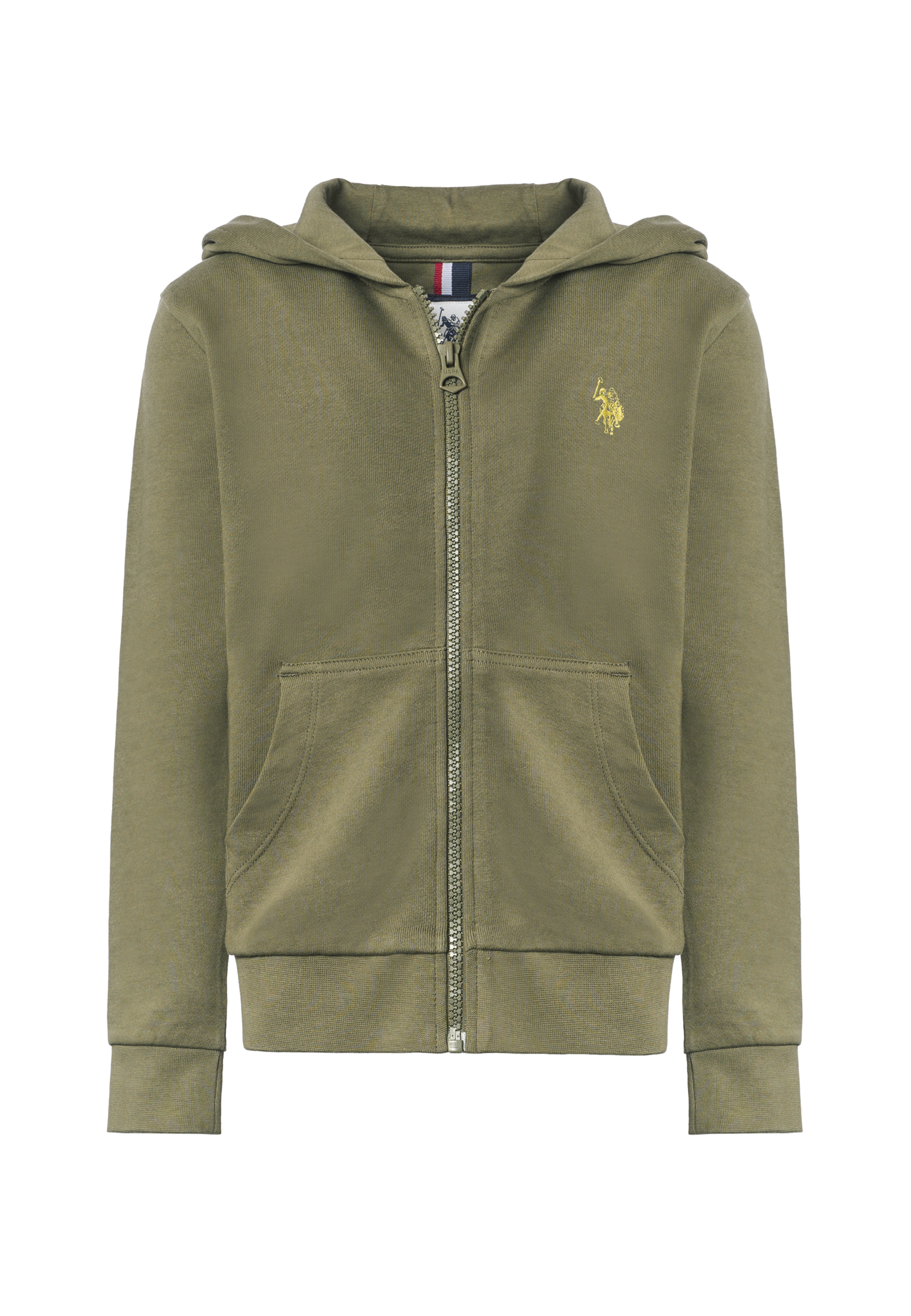 Felpa da bambino con chiusura full zip e cappuccio
