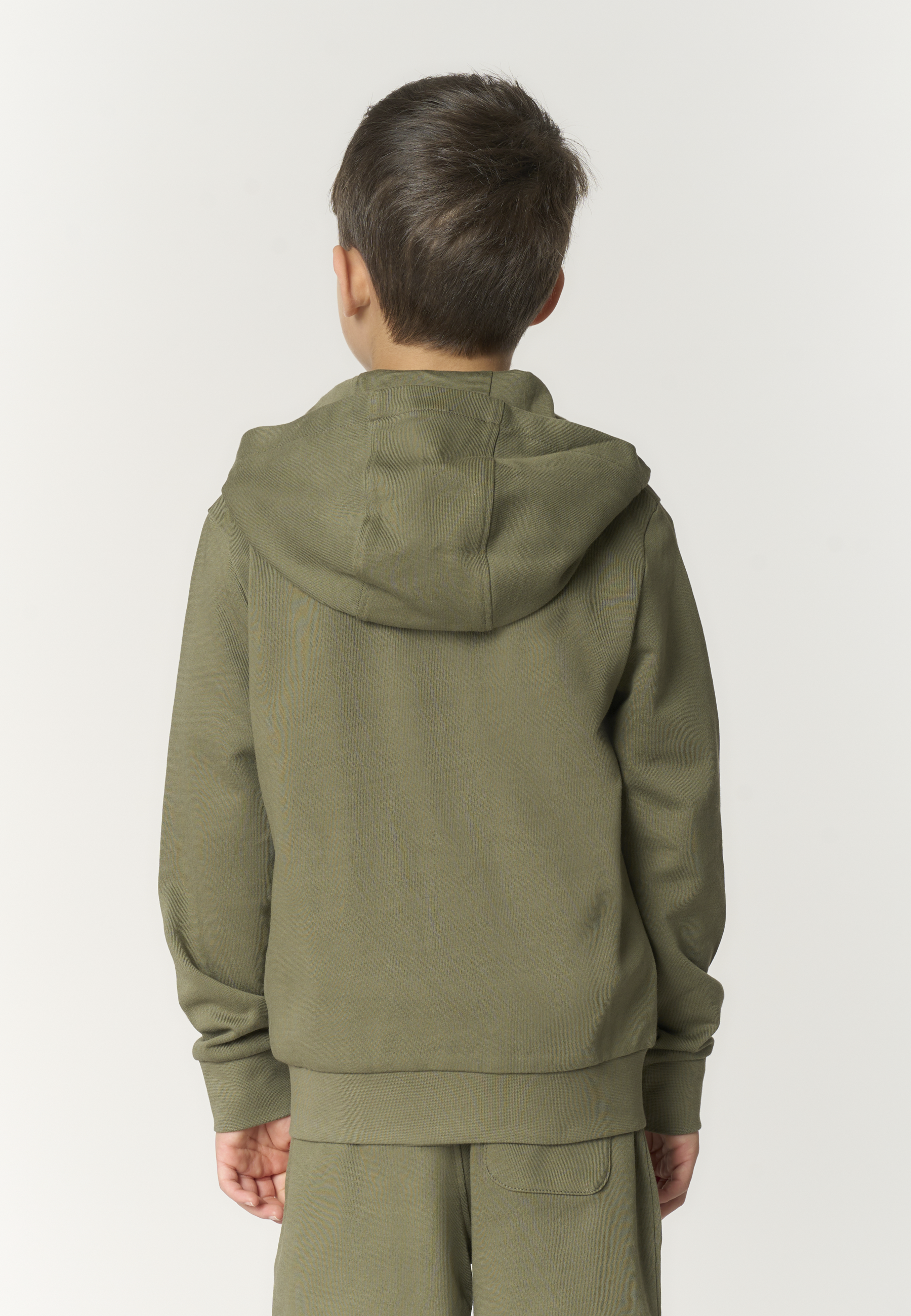 Felpa da bambino con chiusura full zip e cappuccio