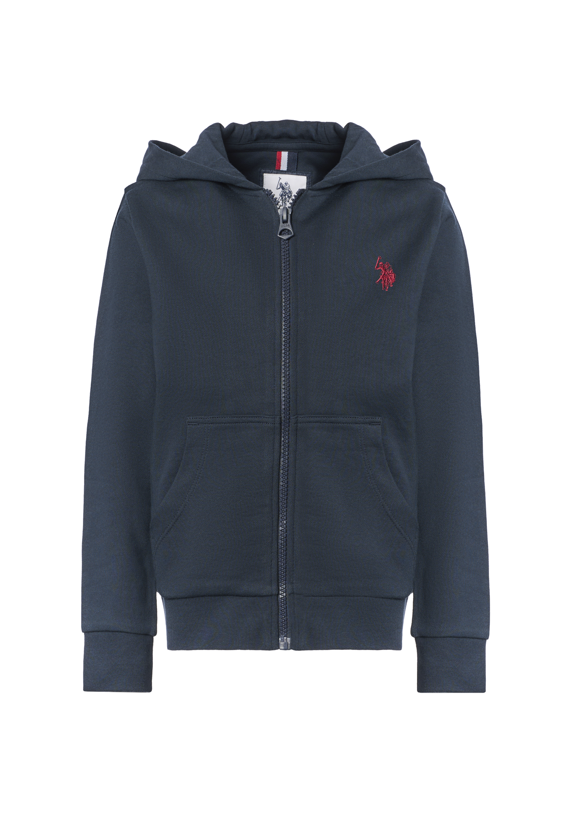 Felpa da bambino con chiusura full zip e cappuccio