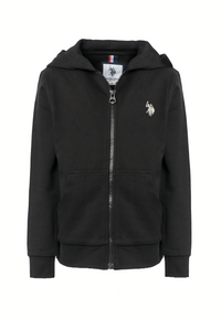 Felpa da bambino con chiusura full zip e cappuccio