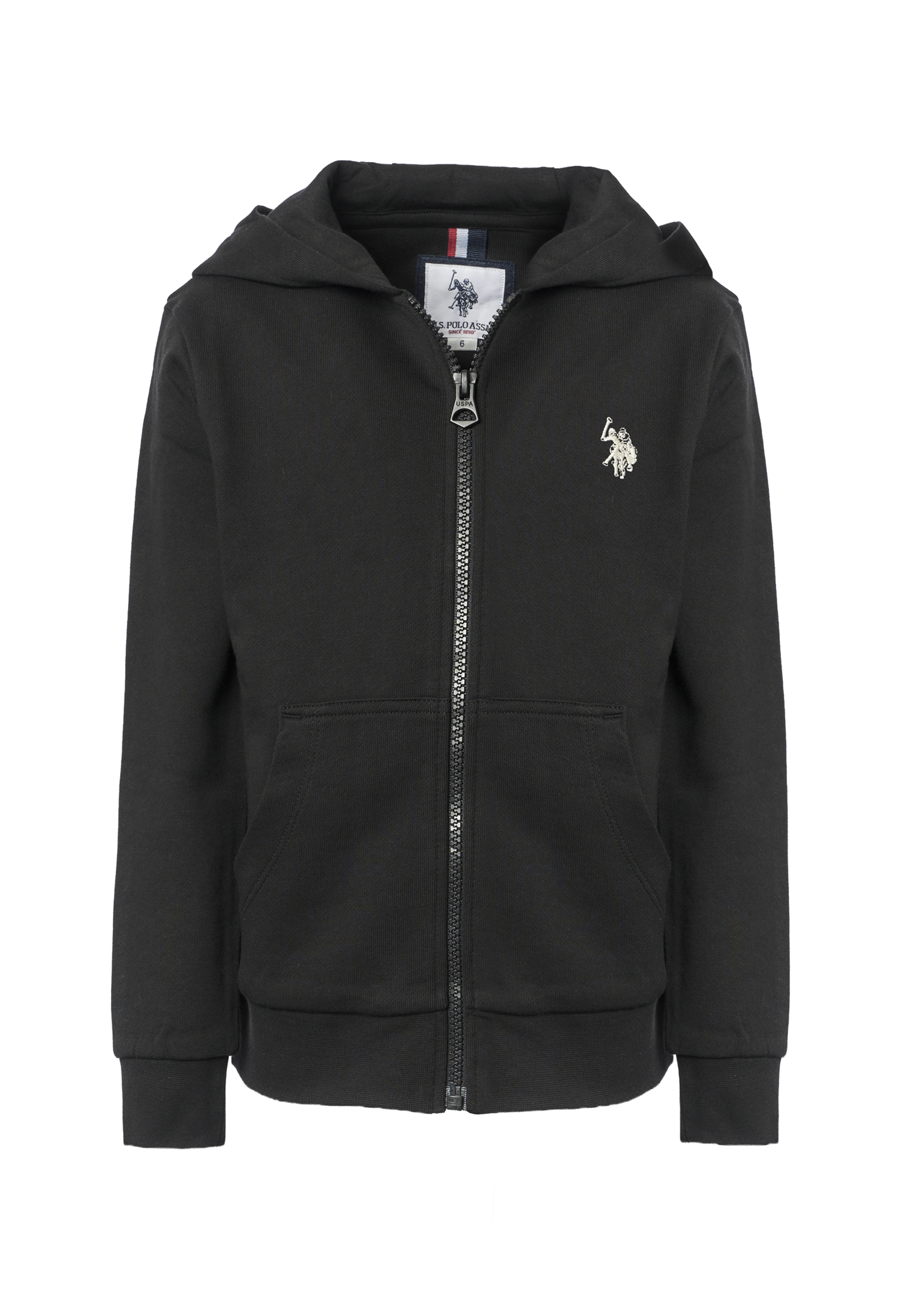 Felpa da bambino con chiusura full zip e cappuccio