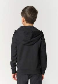 Felpa da bambino con chiusura full zip e cappuccio