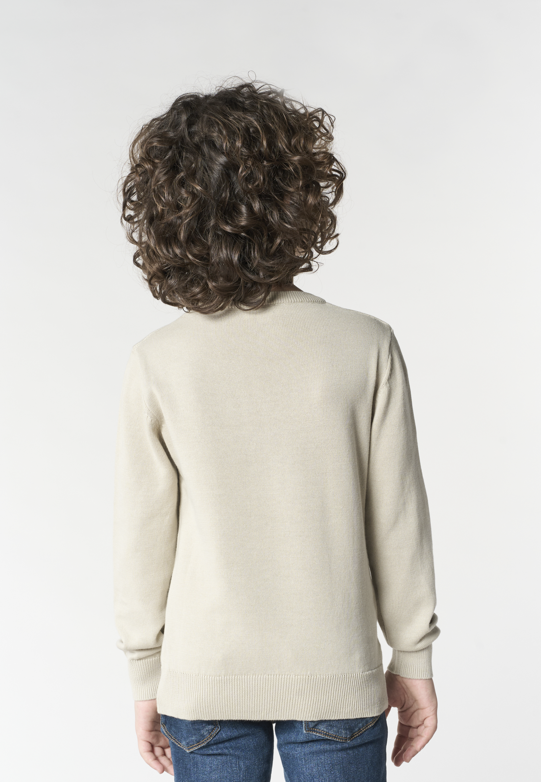 Maglia girocollo da bambino in cotone
