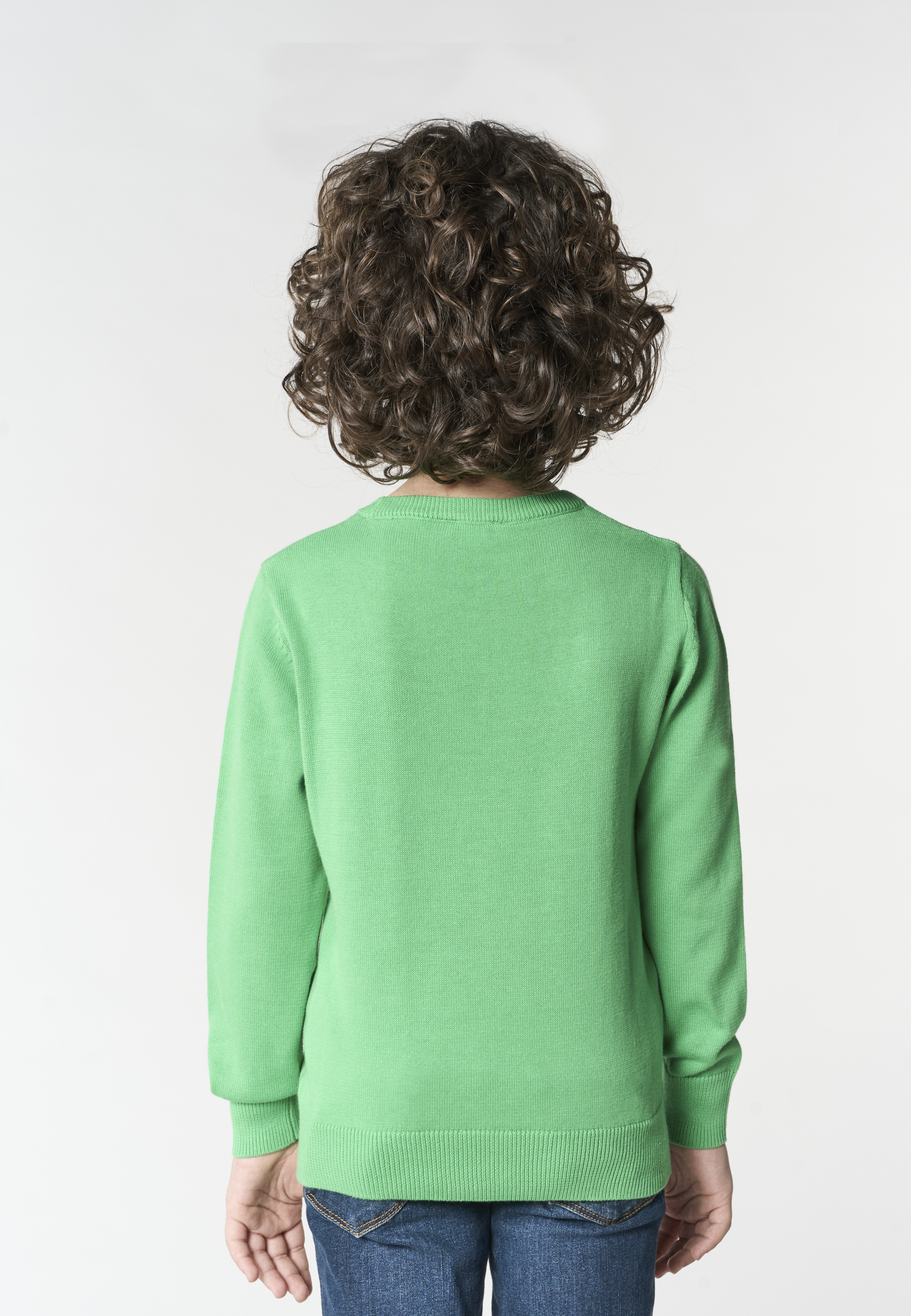 Maglia girocollo da bambino in cotone