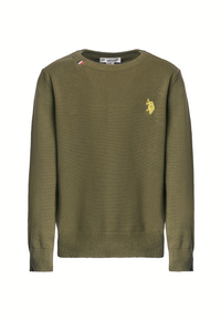 Maglia girocollo da bambino in cotone