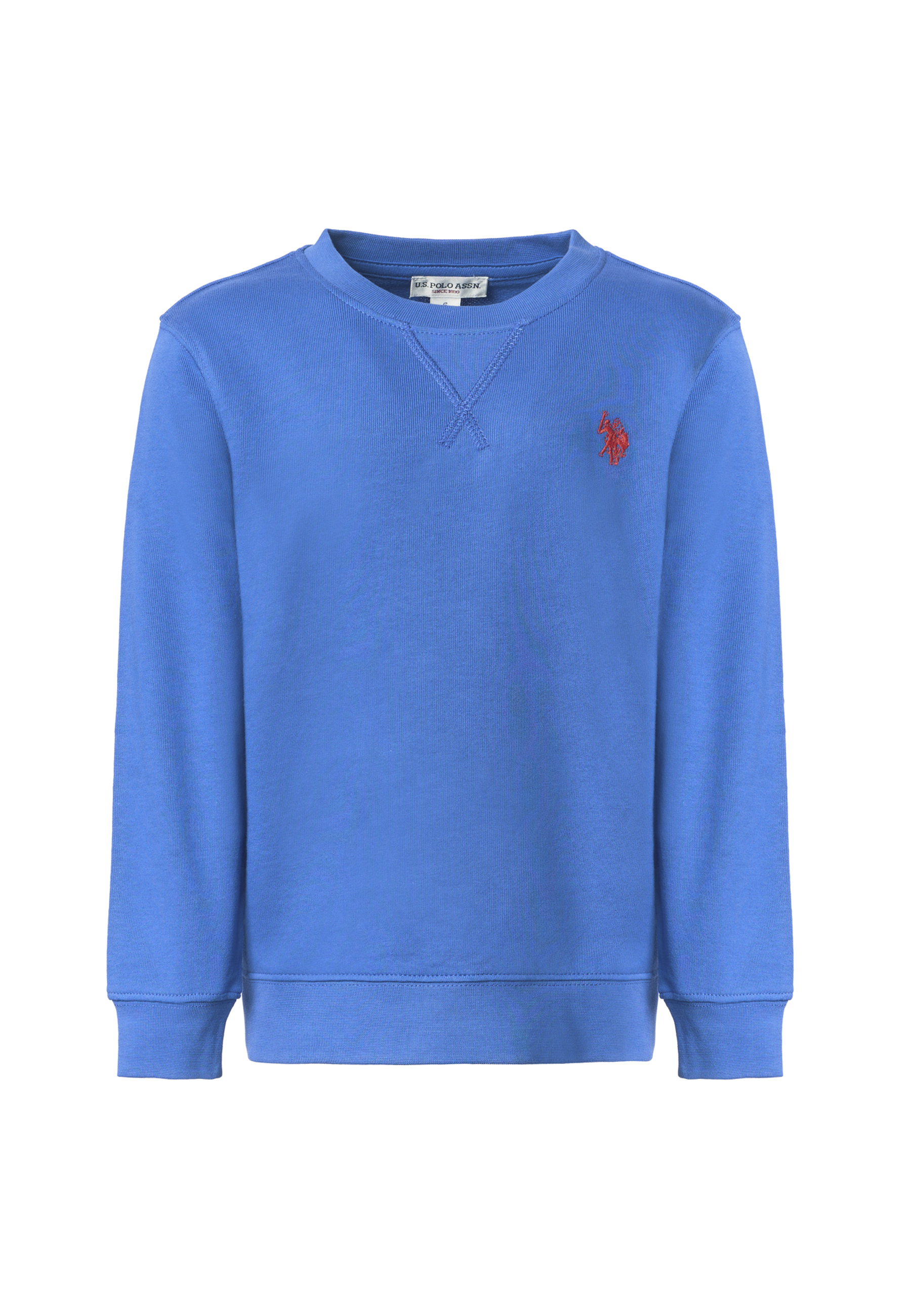 Felpa girocollo da bambino in cotone con logo