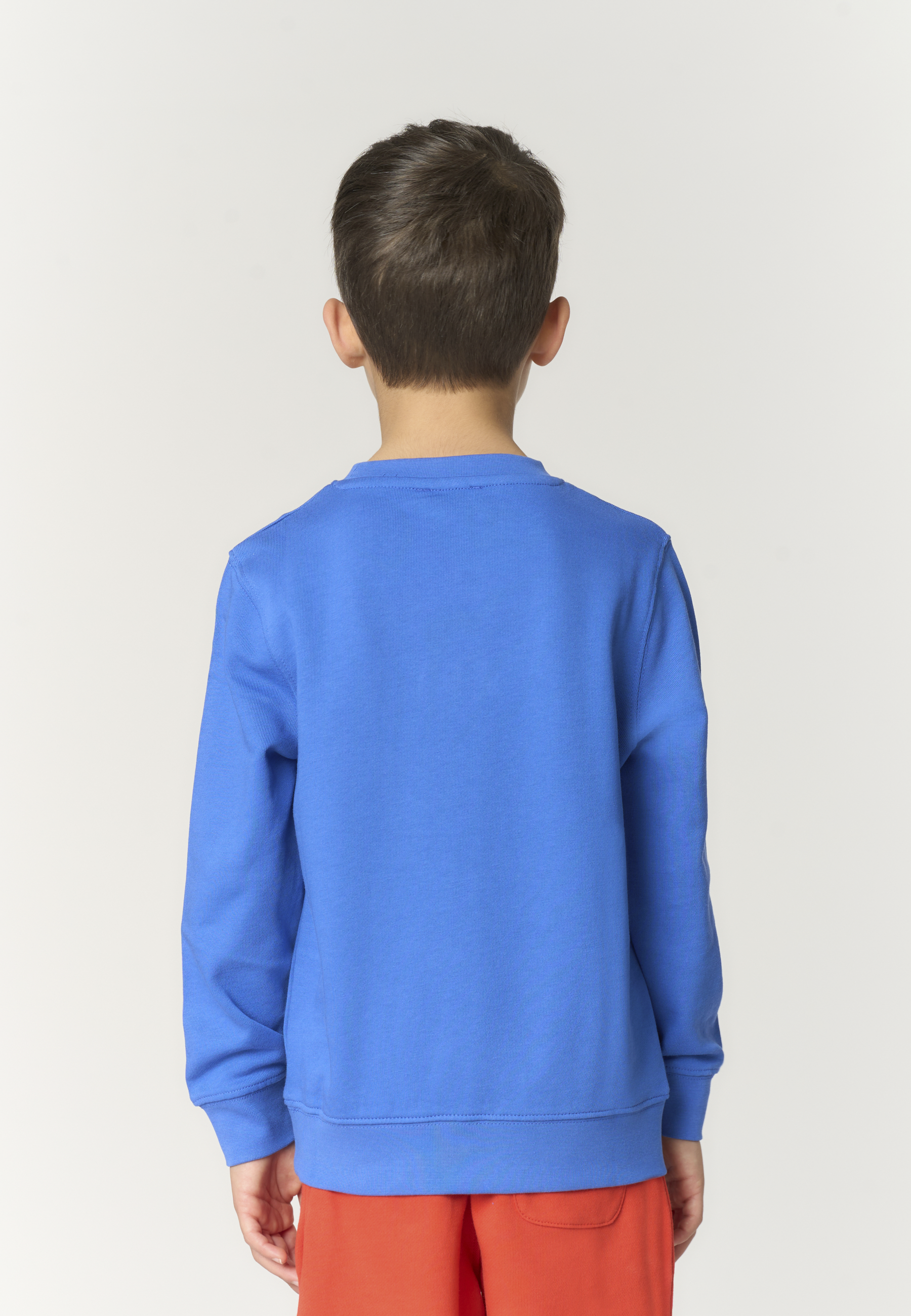 Felpa girocollo da bambino in cotone con logo