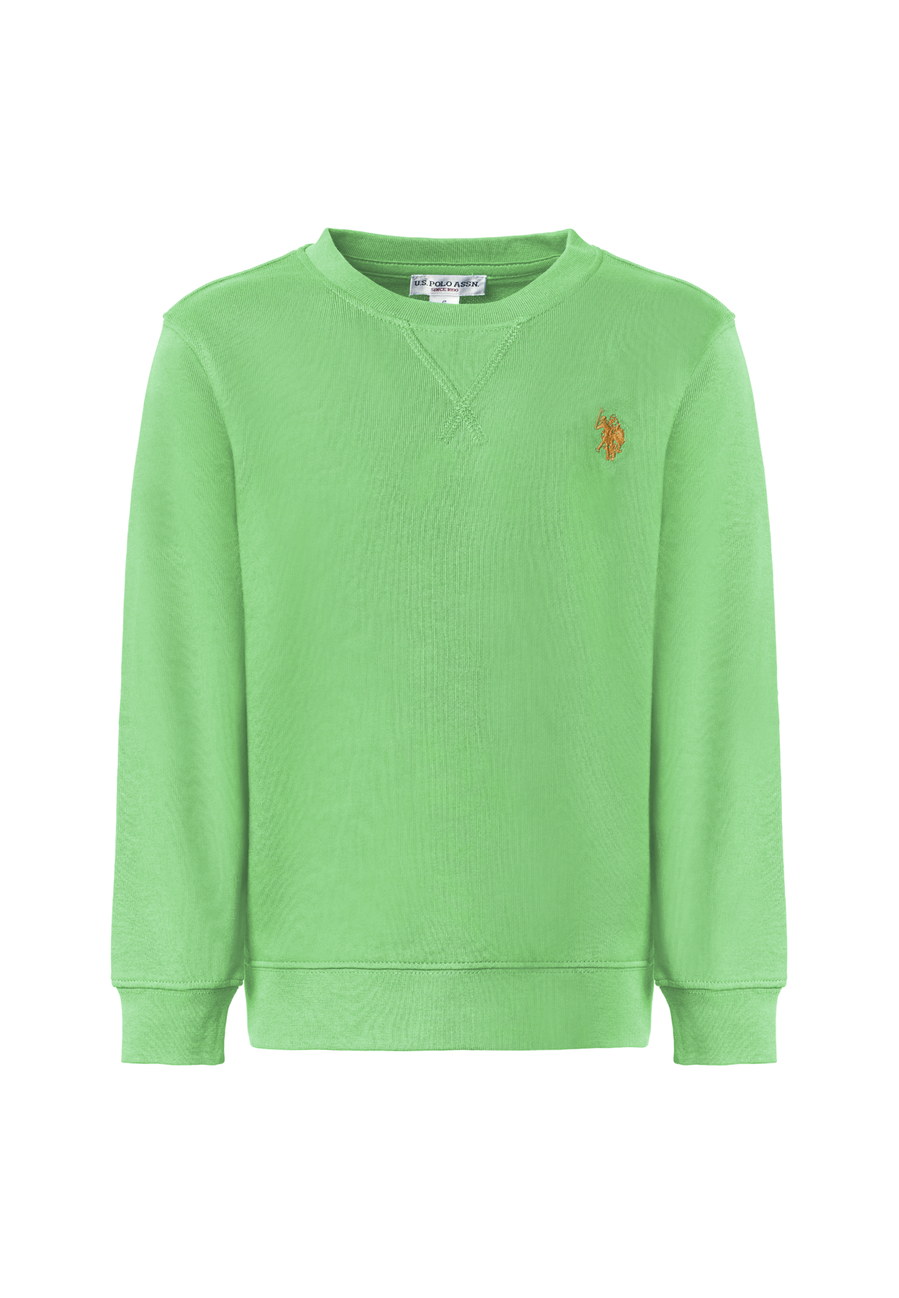 Felpa girocollo da bambino in cotone con logo