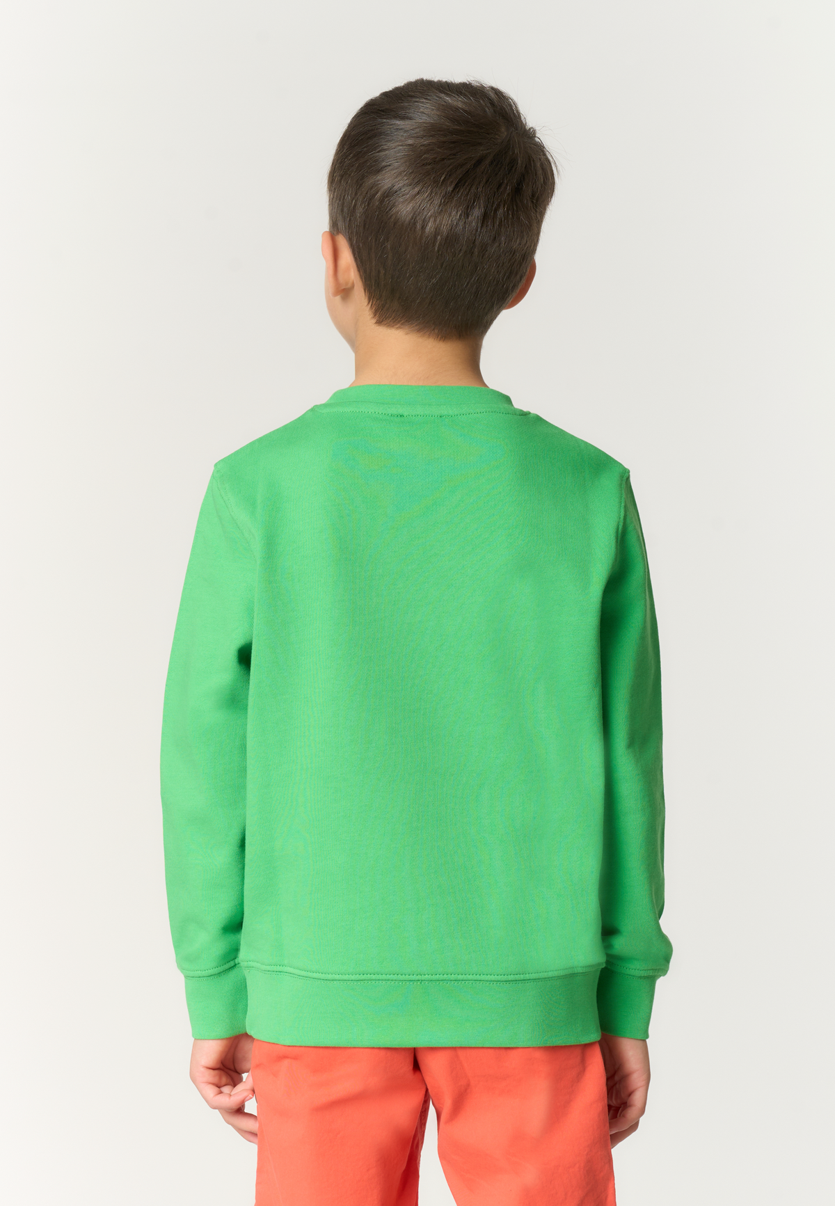 Felpa girocollo da bambino in cotone con logo