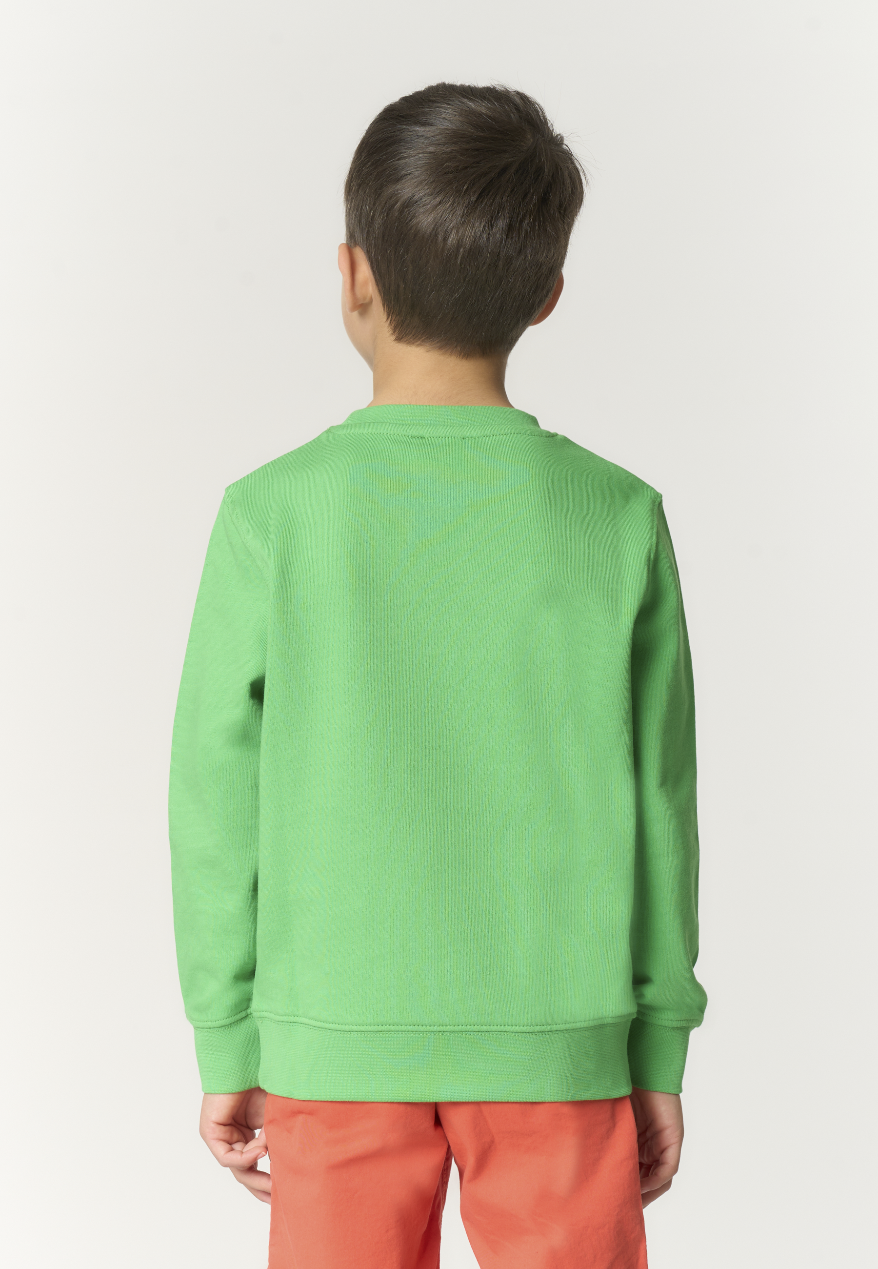 Felpa girocollo da bambino in cotone con logo