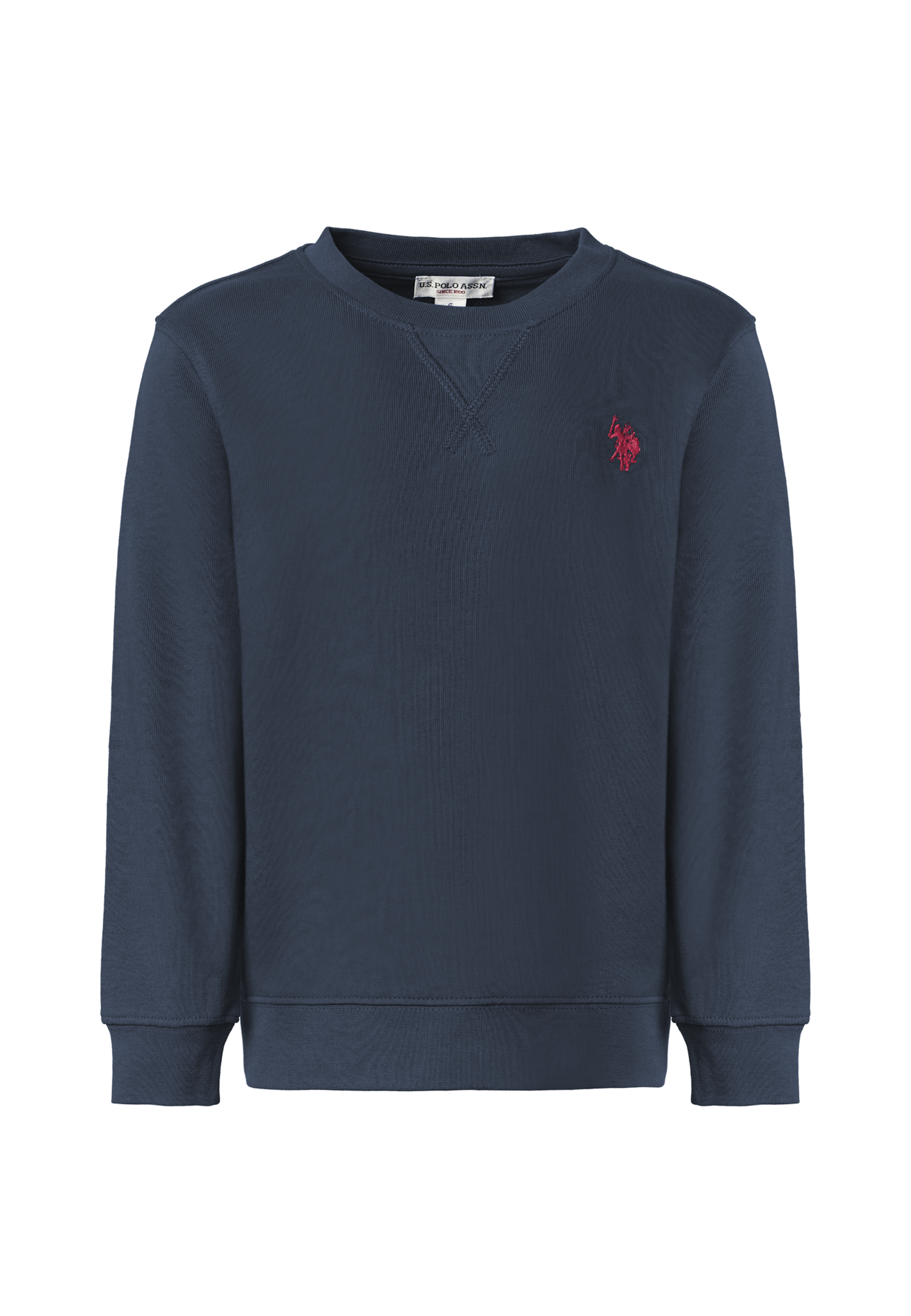 Felpa girocollo da bambino in cotone con logo