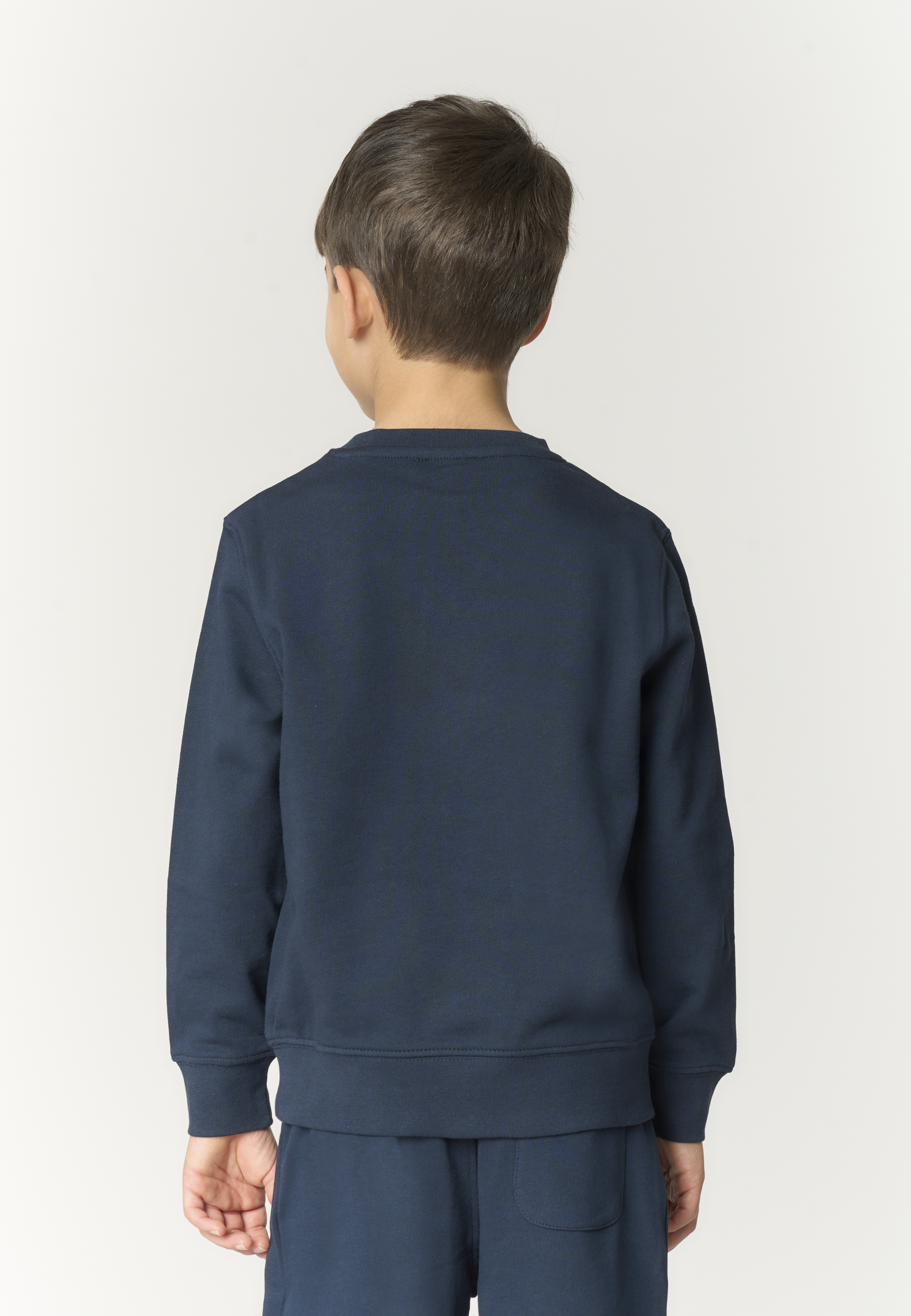Felpa girocollo da bambino in cotone con logo
