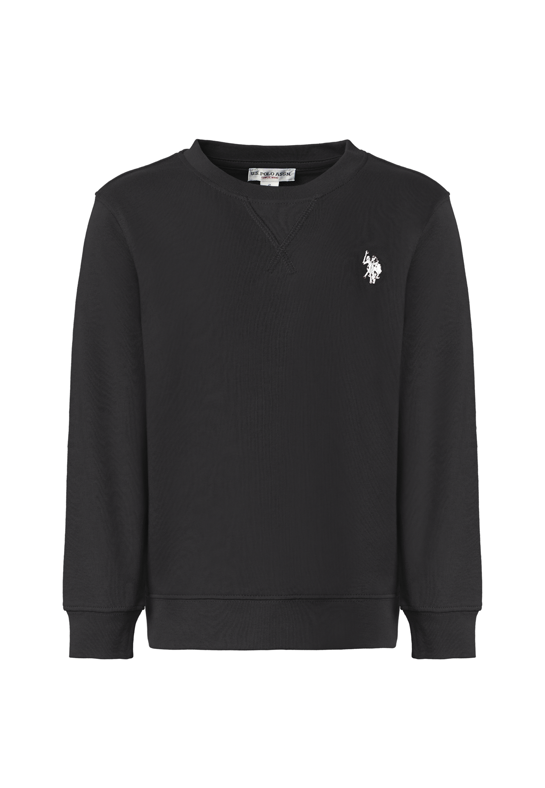Felpa girocollo da bambino in cotone con logo